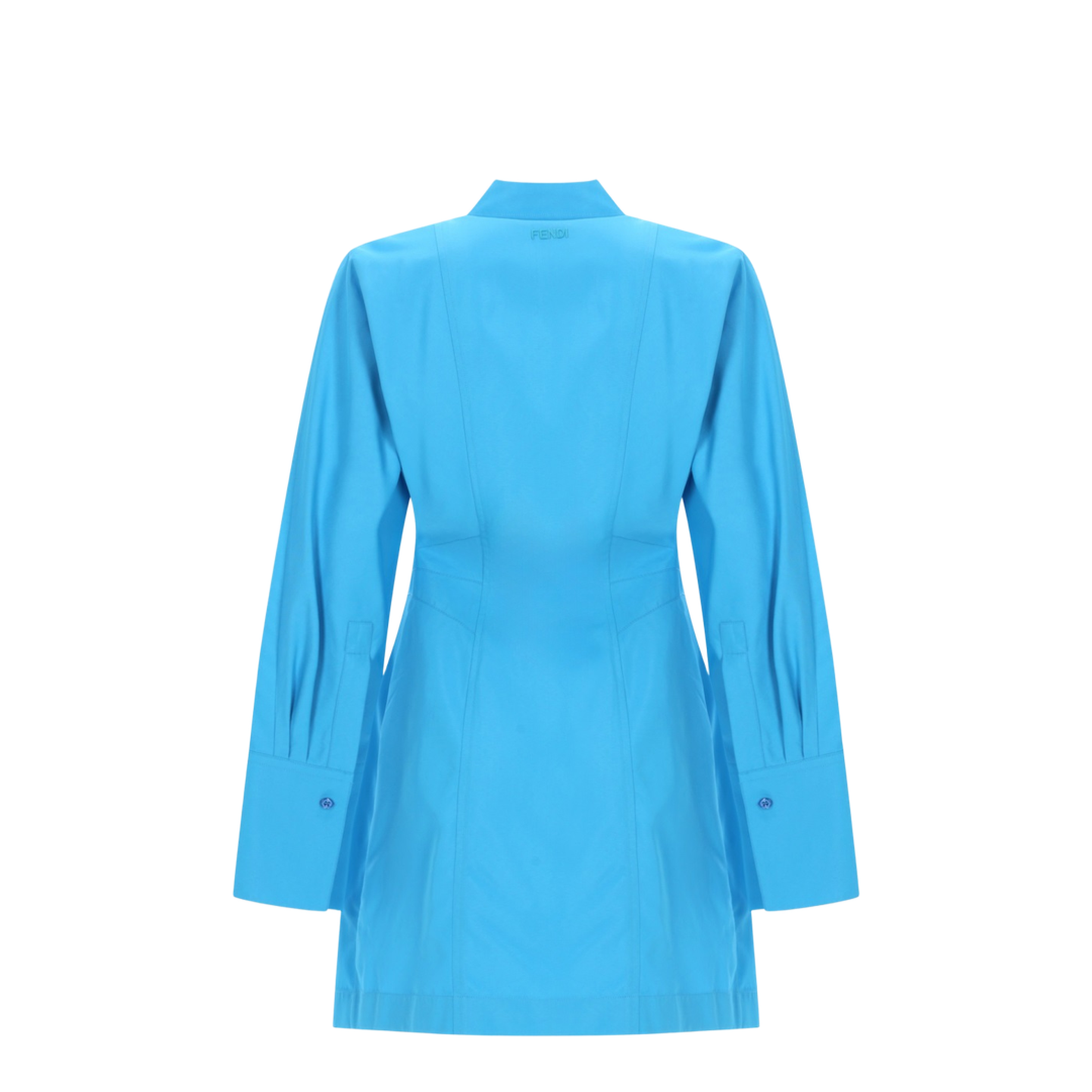 Light Blue Technical Viscose Dress - Image 3