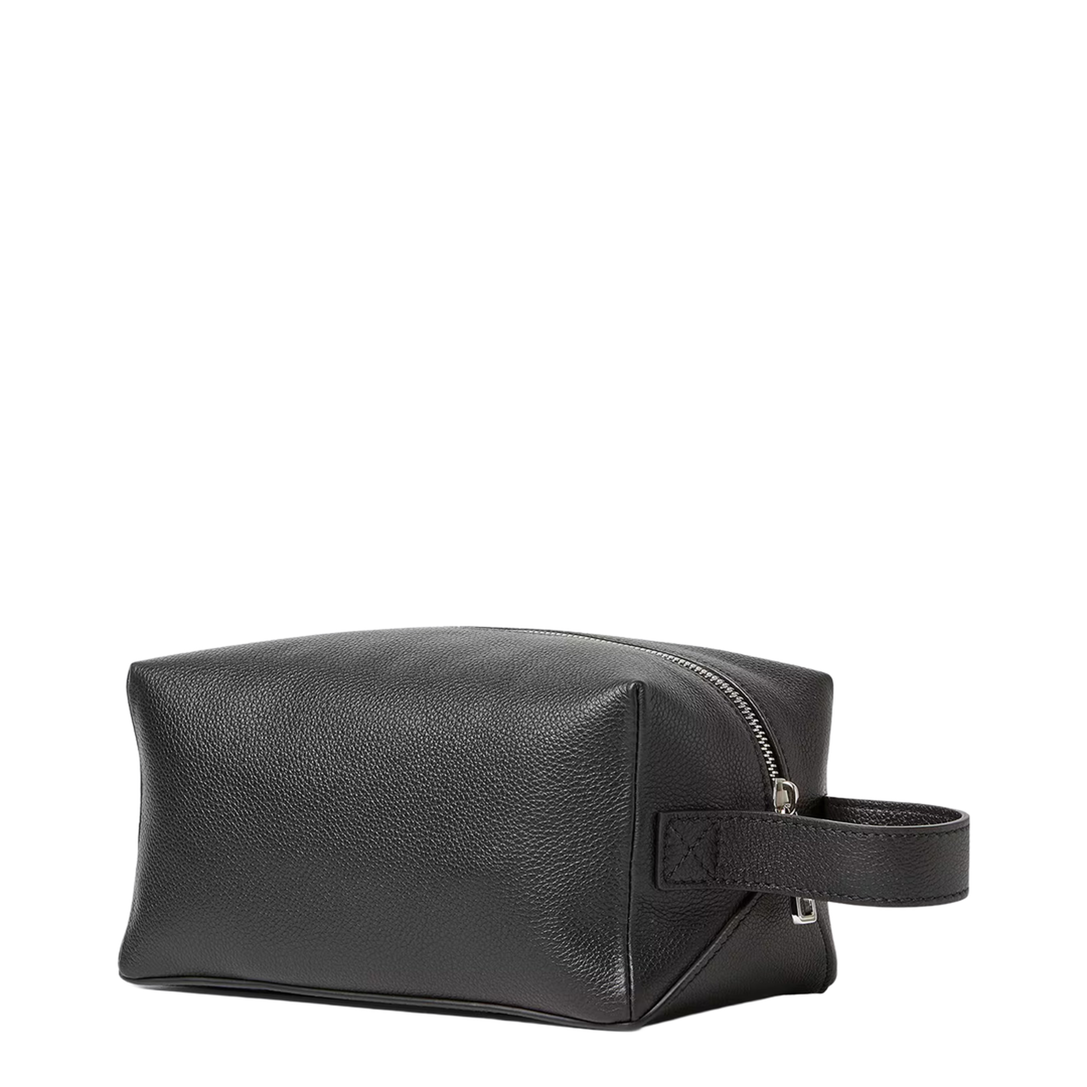 Lui Calf Leather Toiletry Bag - Black - Image 2