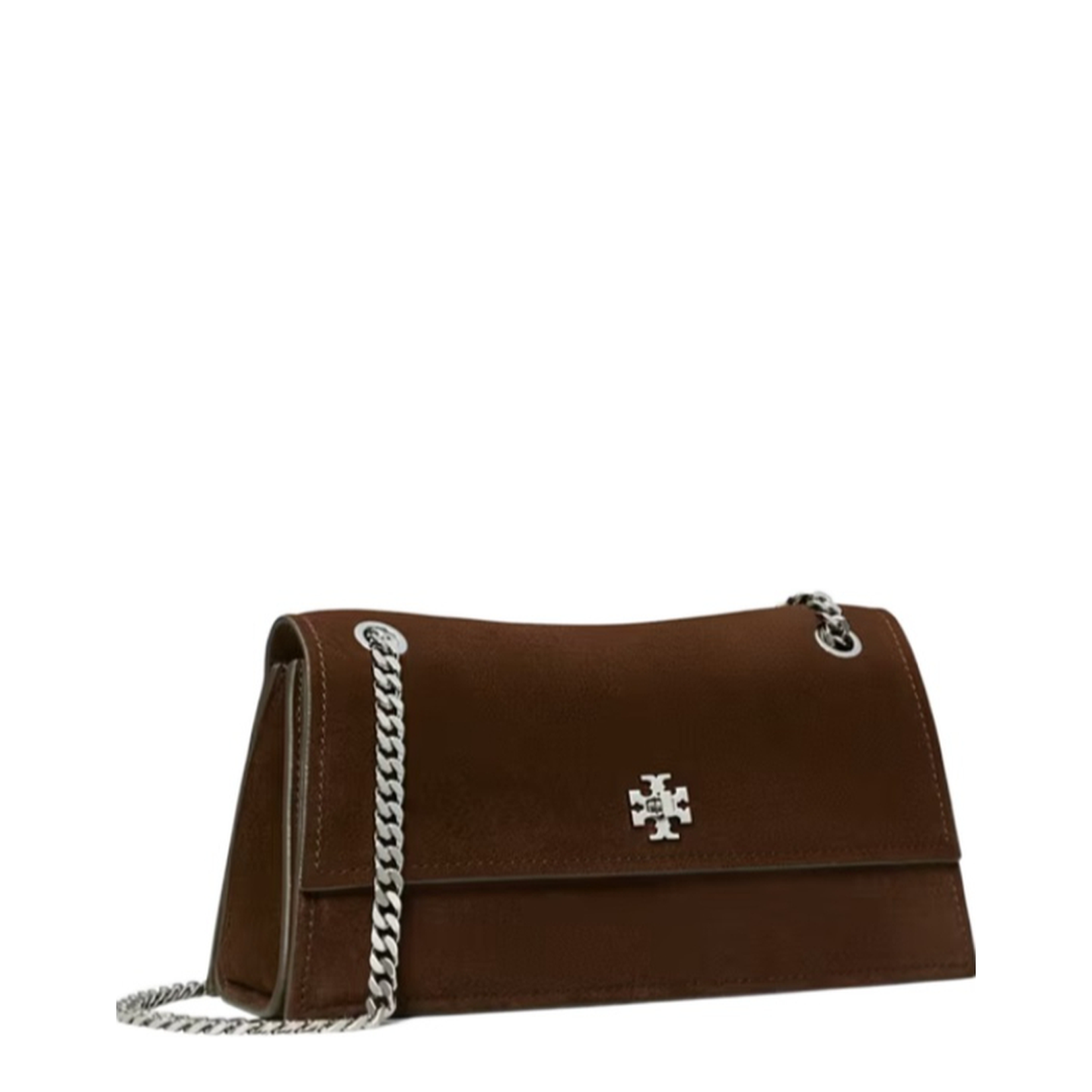 Leather Shoulder Bag with Turn-Lock and Chain Strap - Image 2