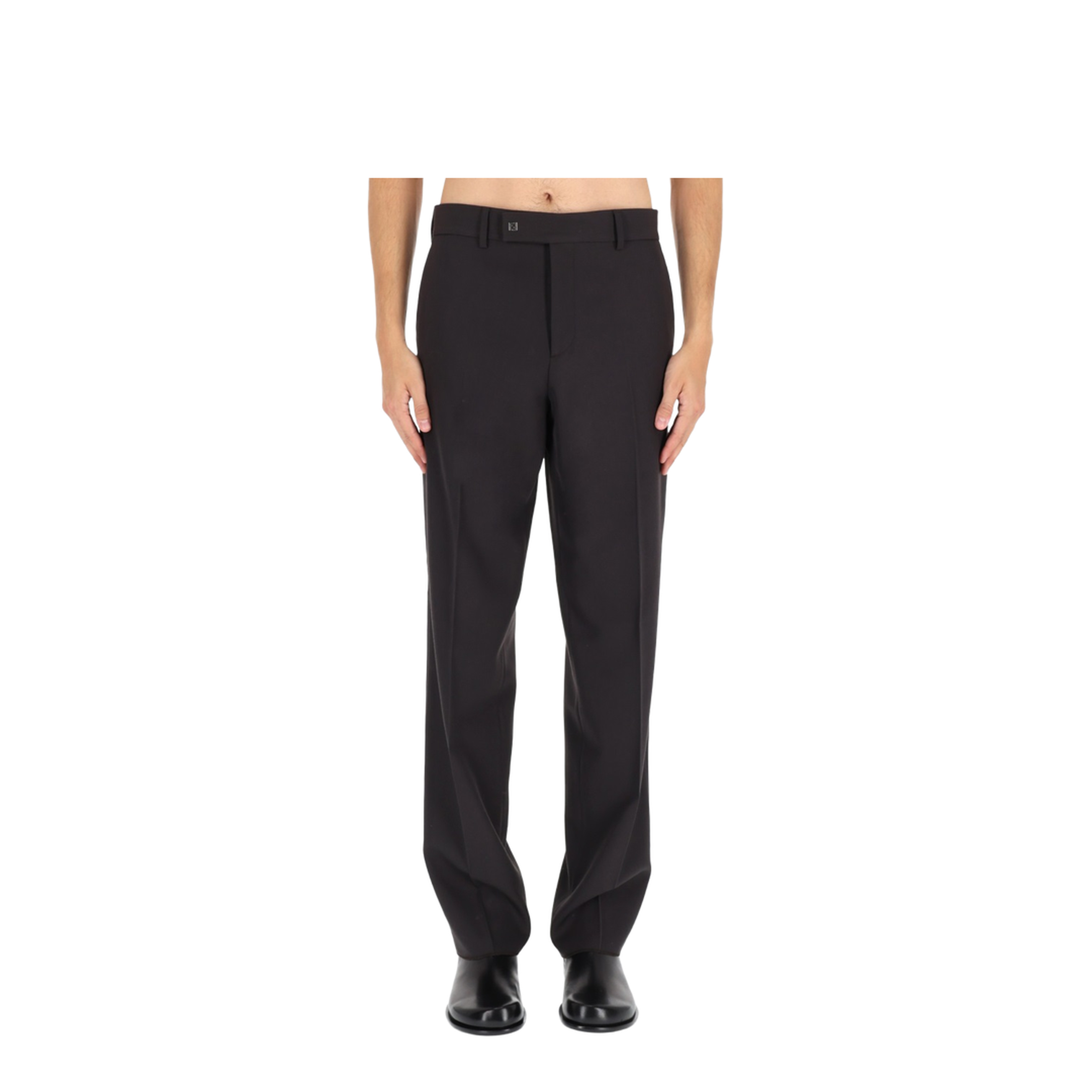 Brown wool trousers - Image 1