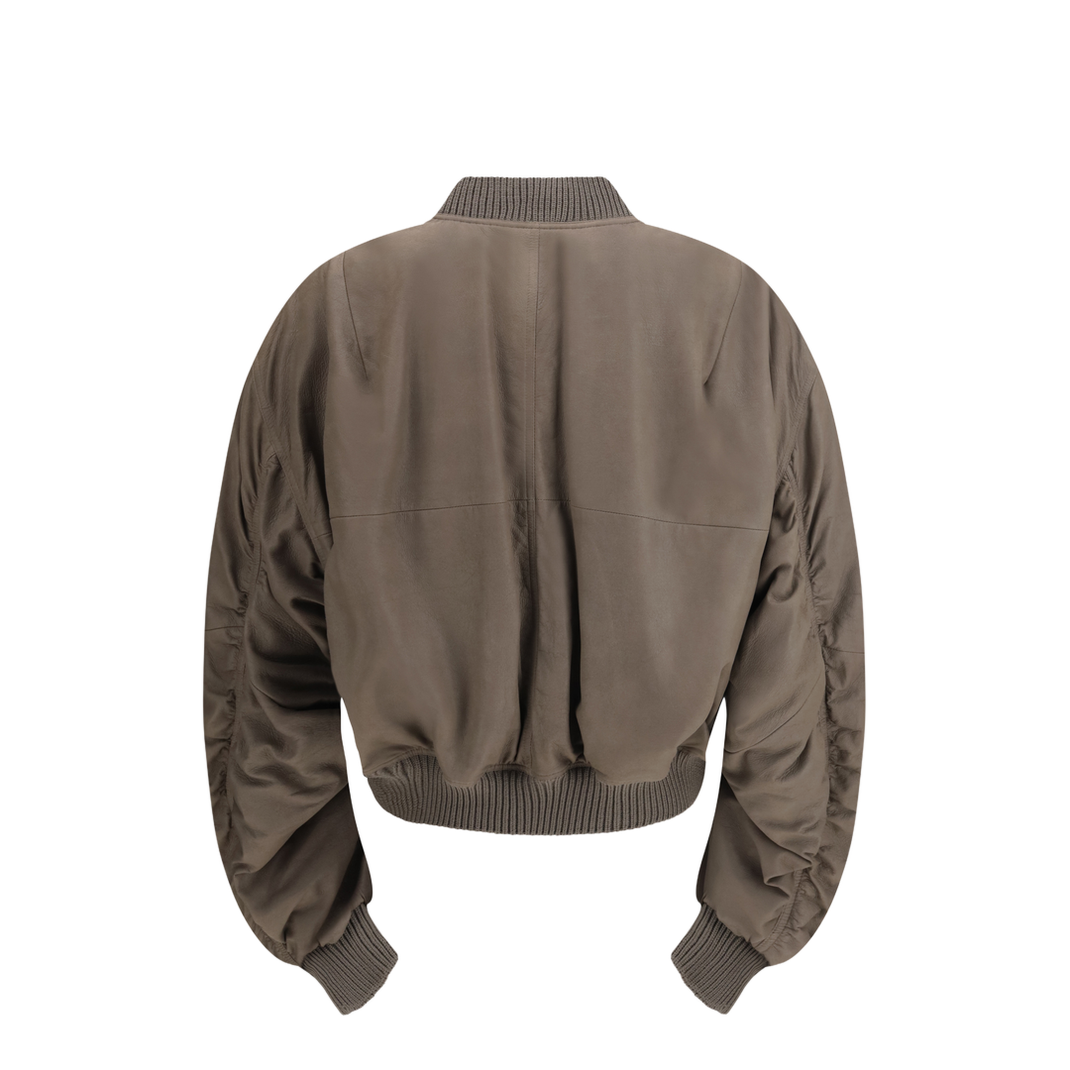 Secchia Flight Bomber In Lambskin Leather With Padding - Image 2