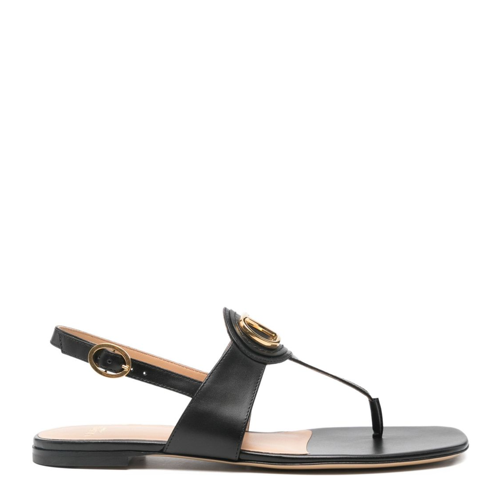 Vlogo Signature Leather Thong Sandals - Image 1