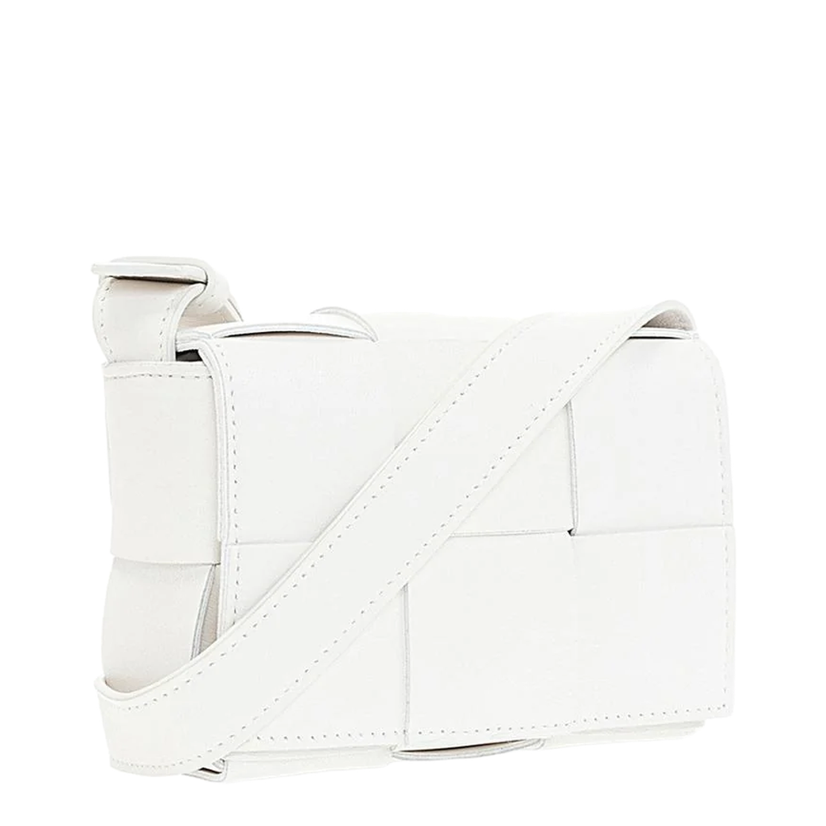 Cassette Mini Leather Crossbody Bags - White - Image 2