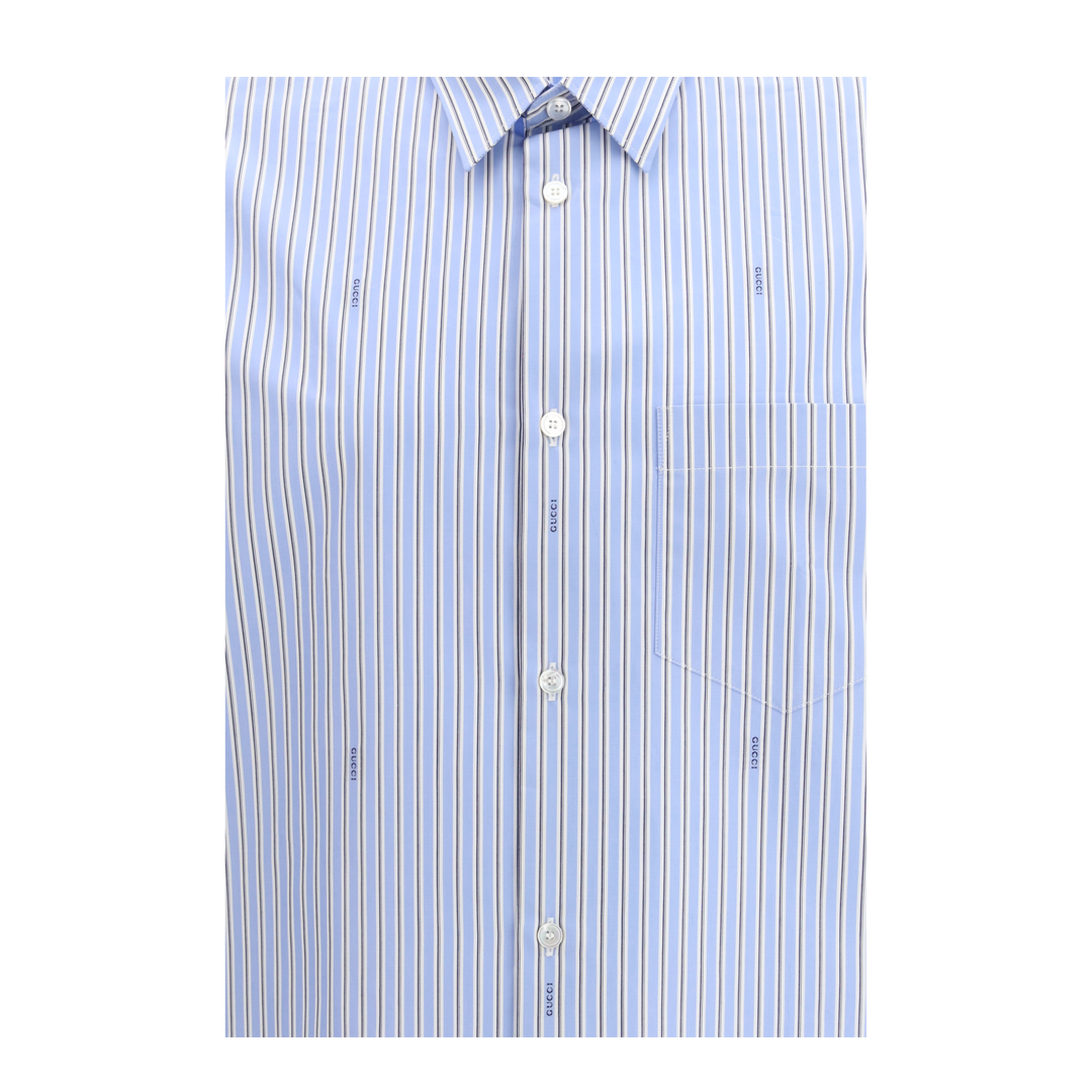 Striped Cotton Poplin Shirt - Image 3