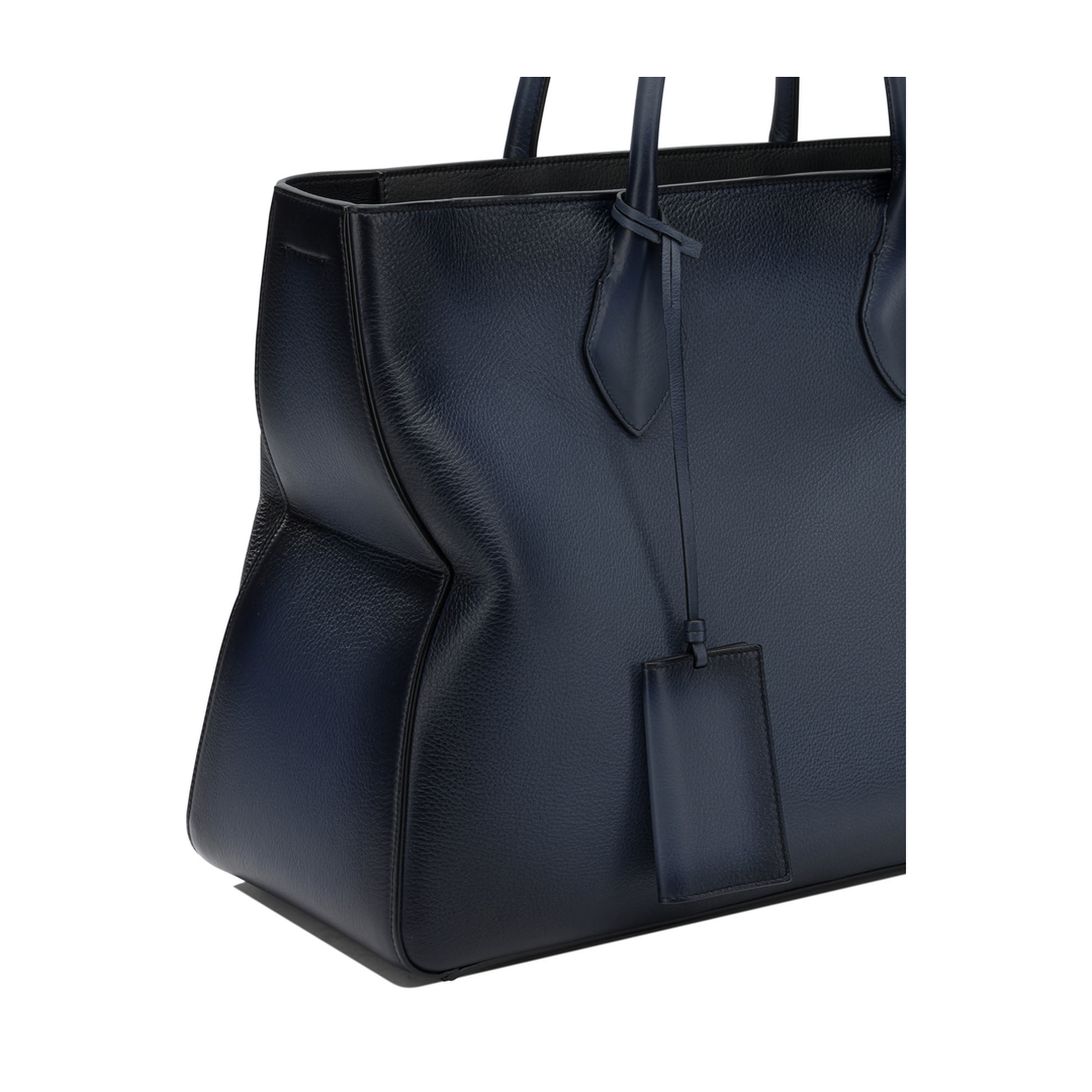 Star-Shaped Large Calfskin Tote Bag - Midnight Blue - Image 4