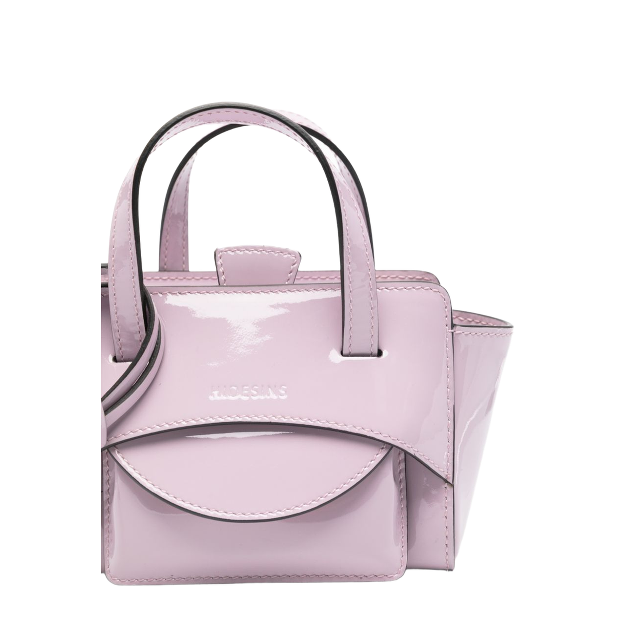 Flap XS Calf Leather Tote Bag - Lilac - Image 4