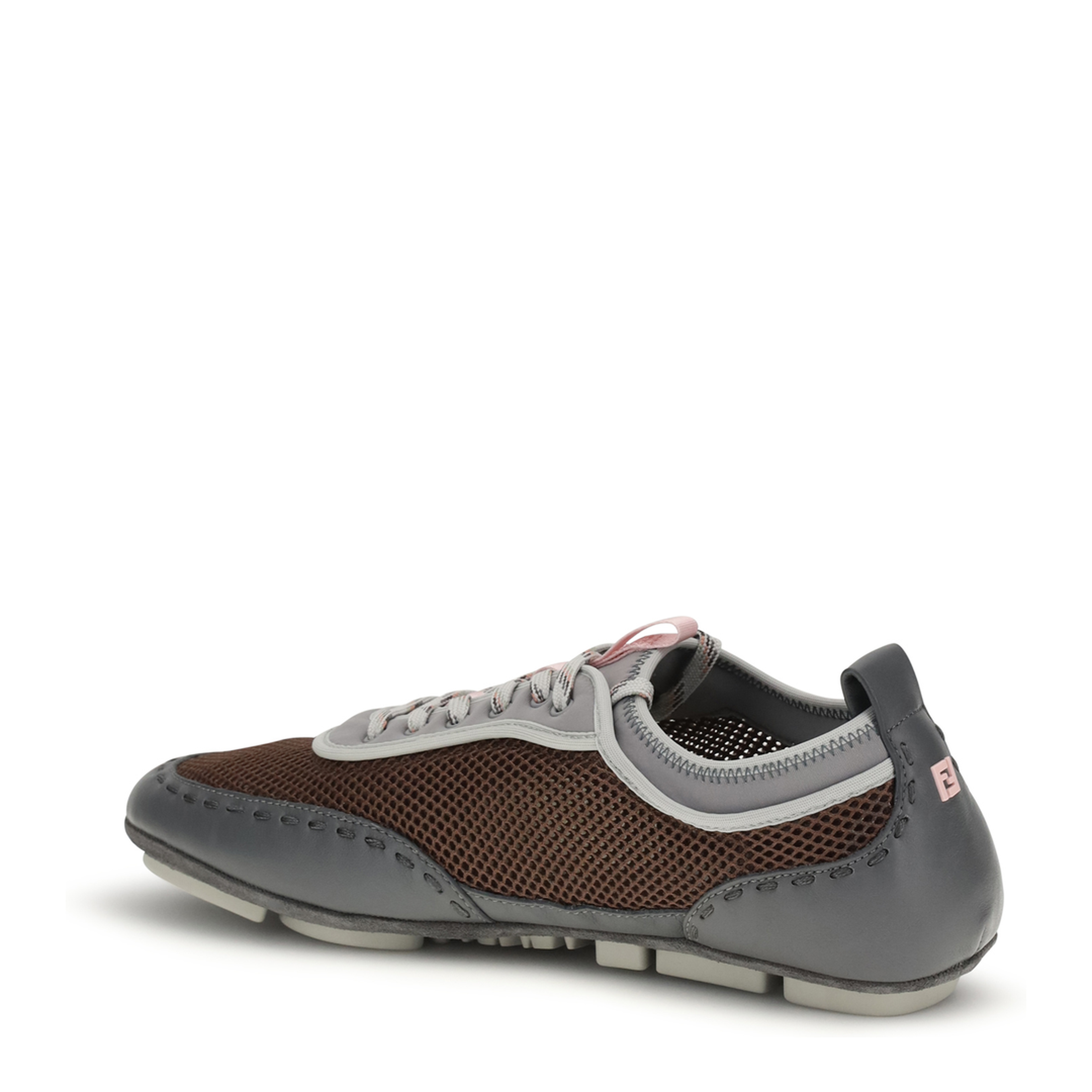 Leather and Mesh Sneakers - Image 3