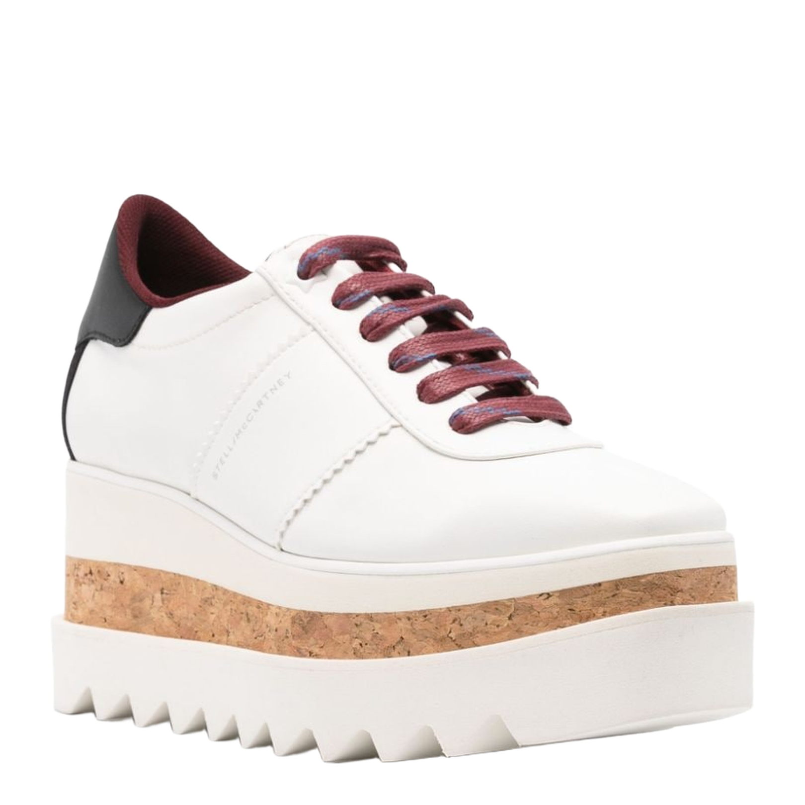 Pure White Sneak-Elyse Platform Trainers - Image 2