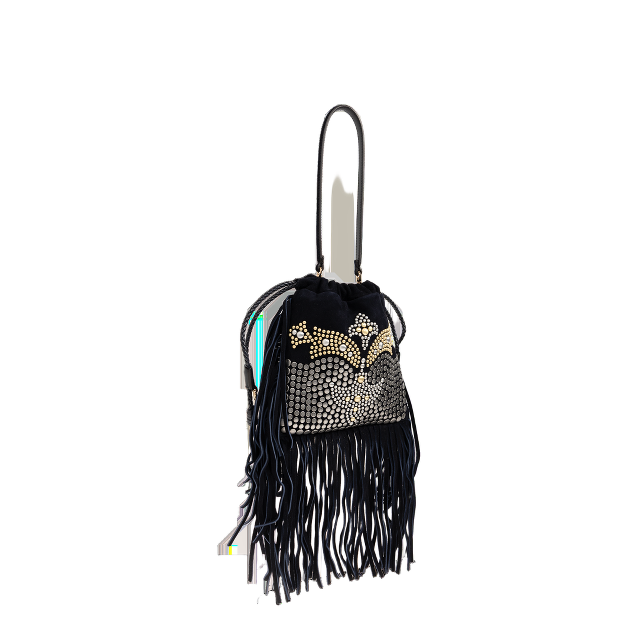 Kalispera Small Suede Leather Shoulder Bag - Navy - Image 4