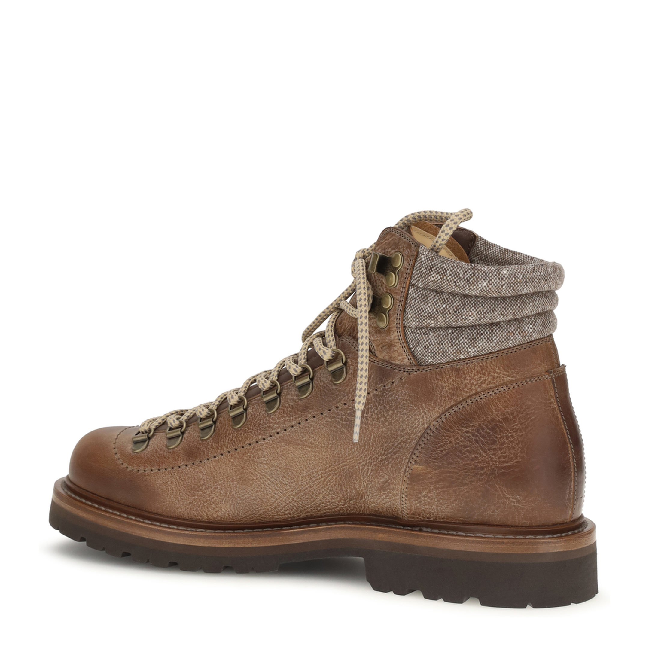 Mountain Boots in Leather with Wool and Cashmere Inserts - Image 3