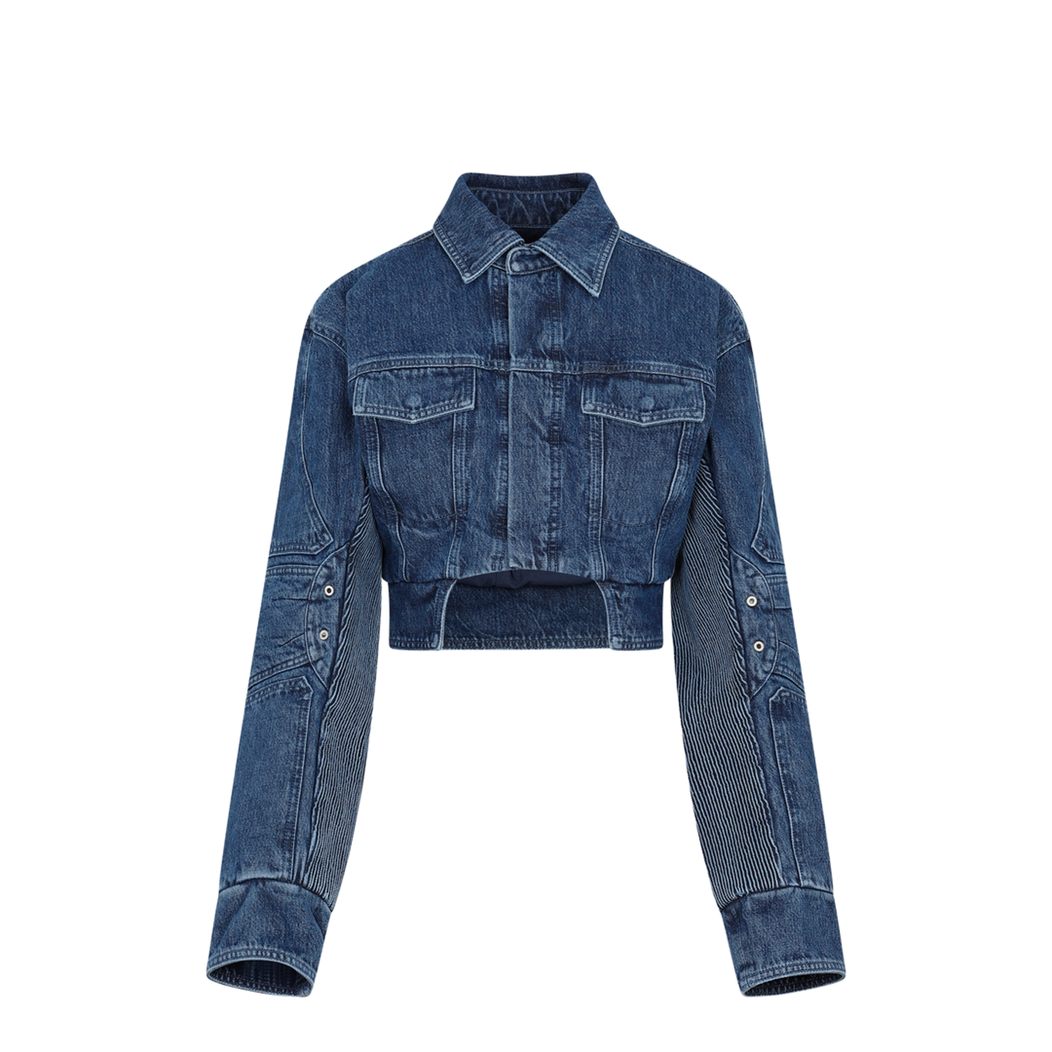 Motorcycle Hole Crop Jacket - Image 2