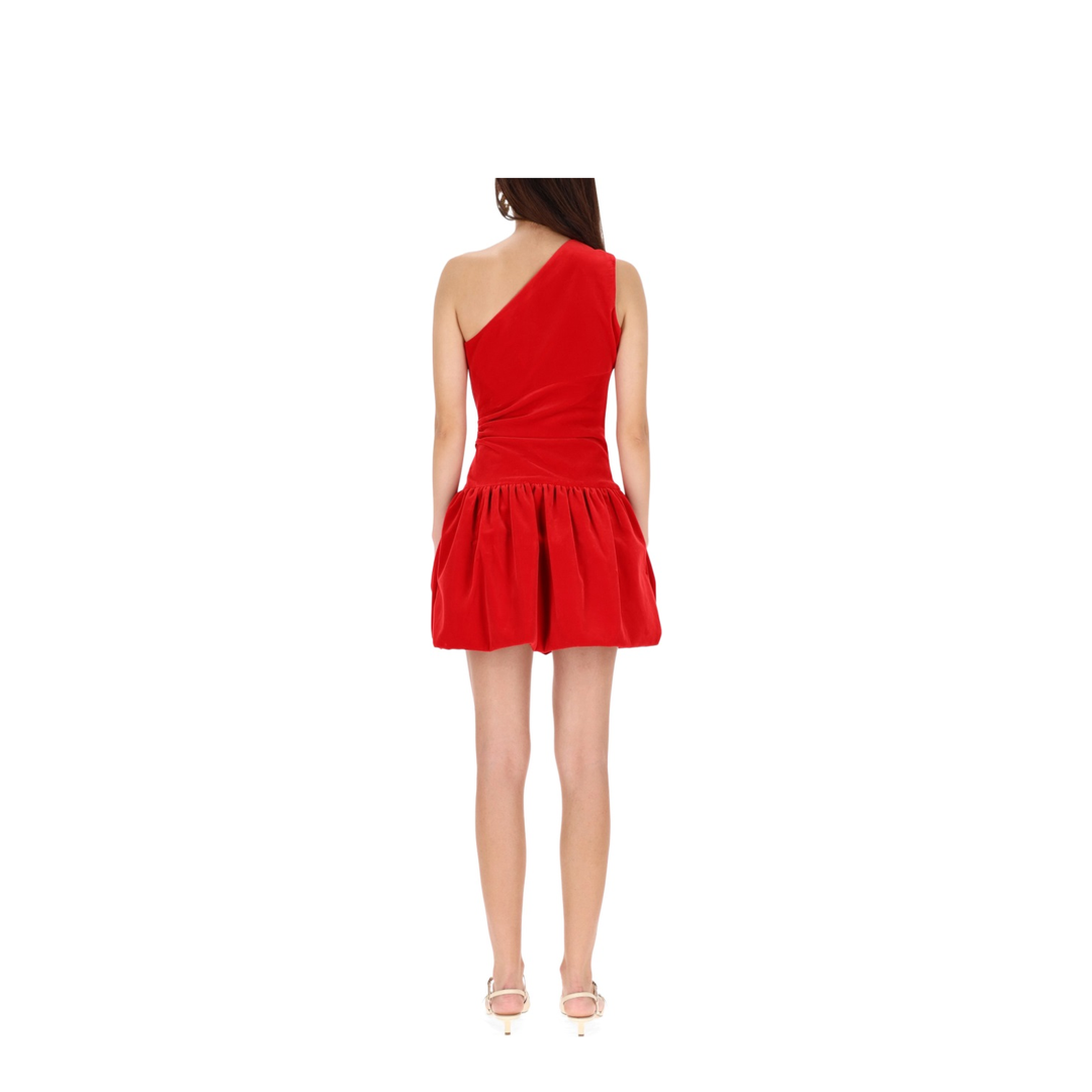 One-Shoulder Mini Dress Bloomer Effect - Image 3
