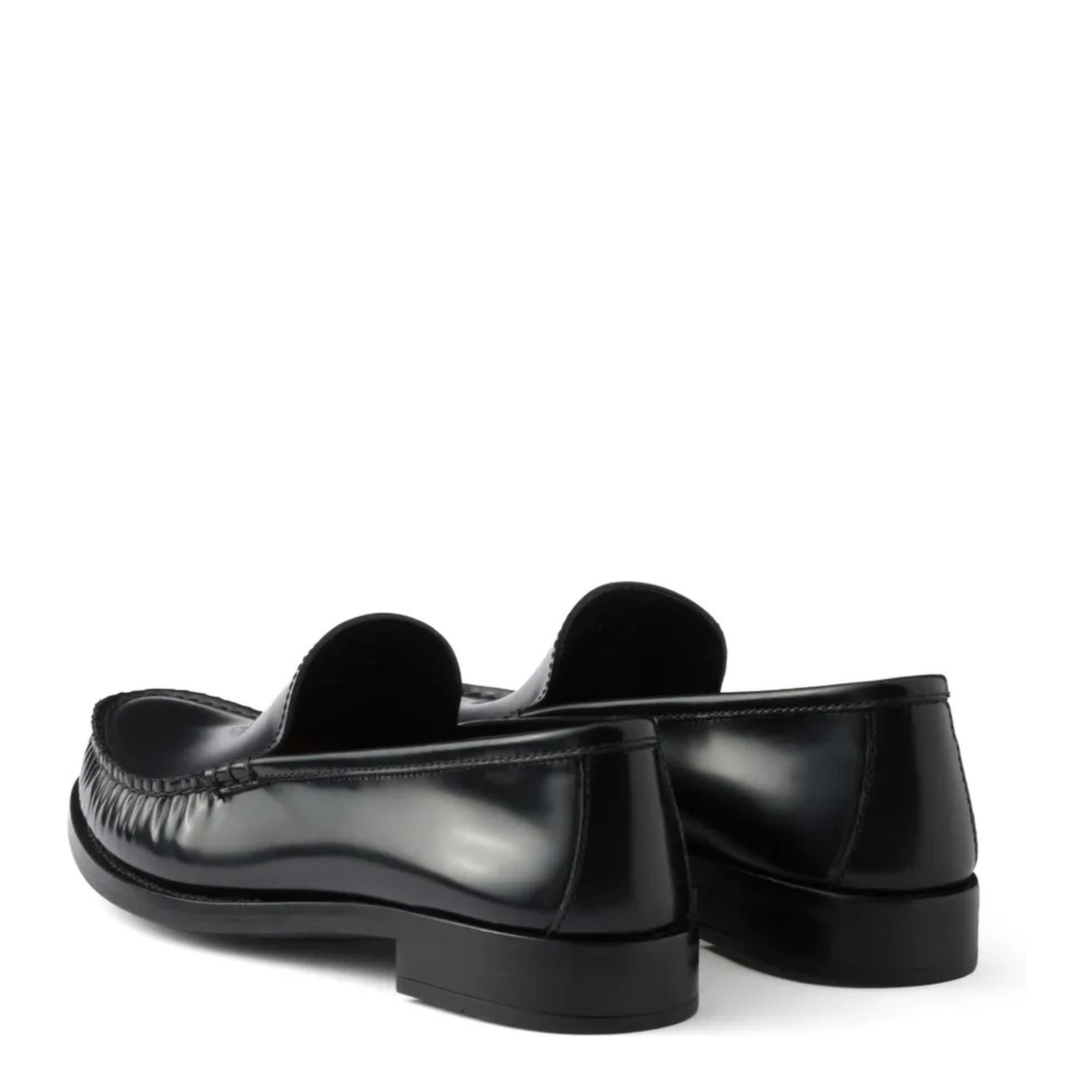 Brushed Fumé Leather Loafers - Image 4