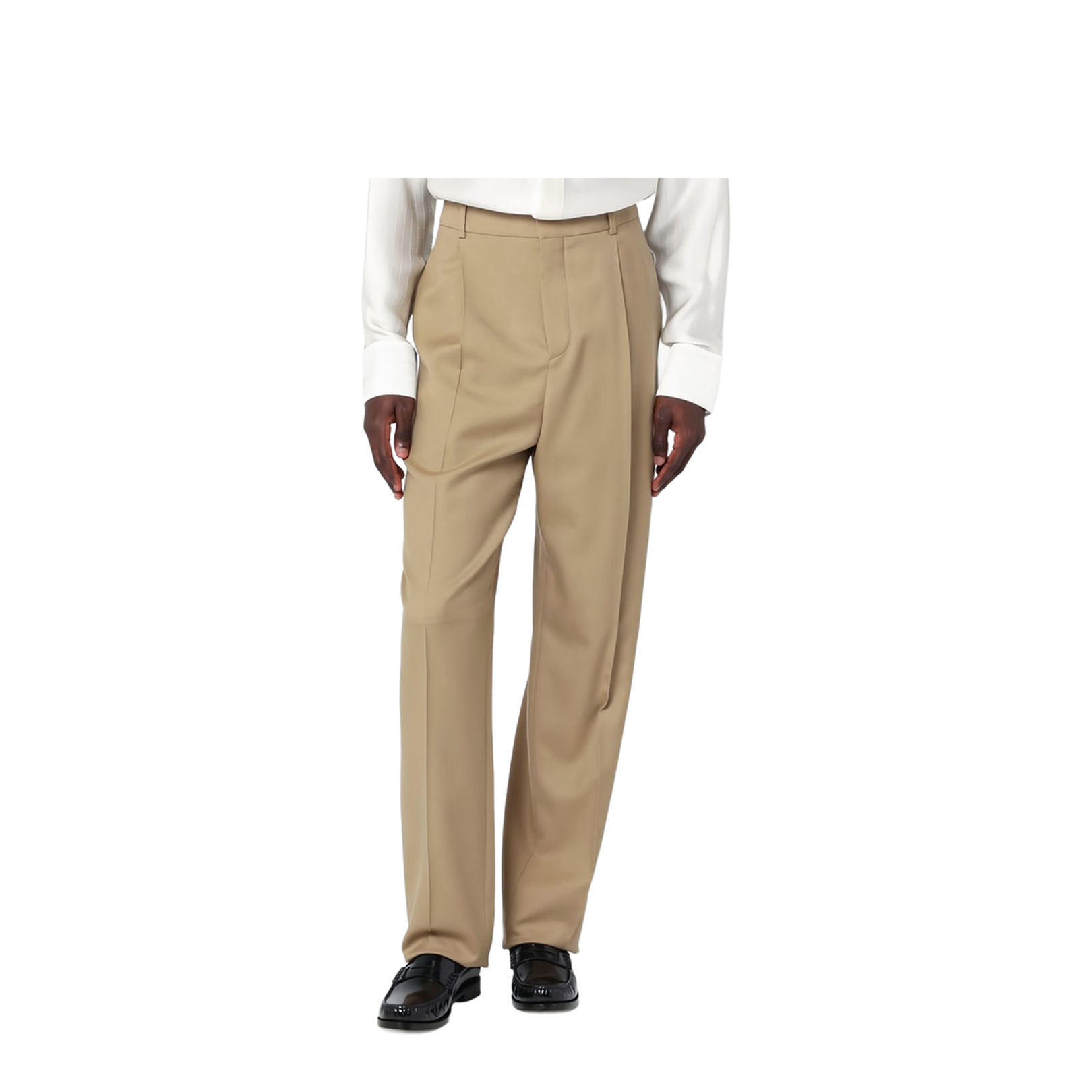 High-Waisted Pants in Wool Gabardine - Image 4