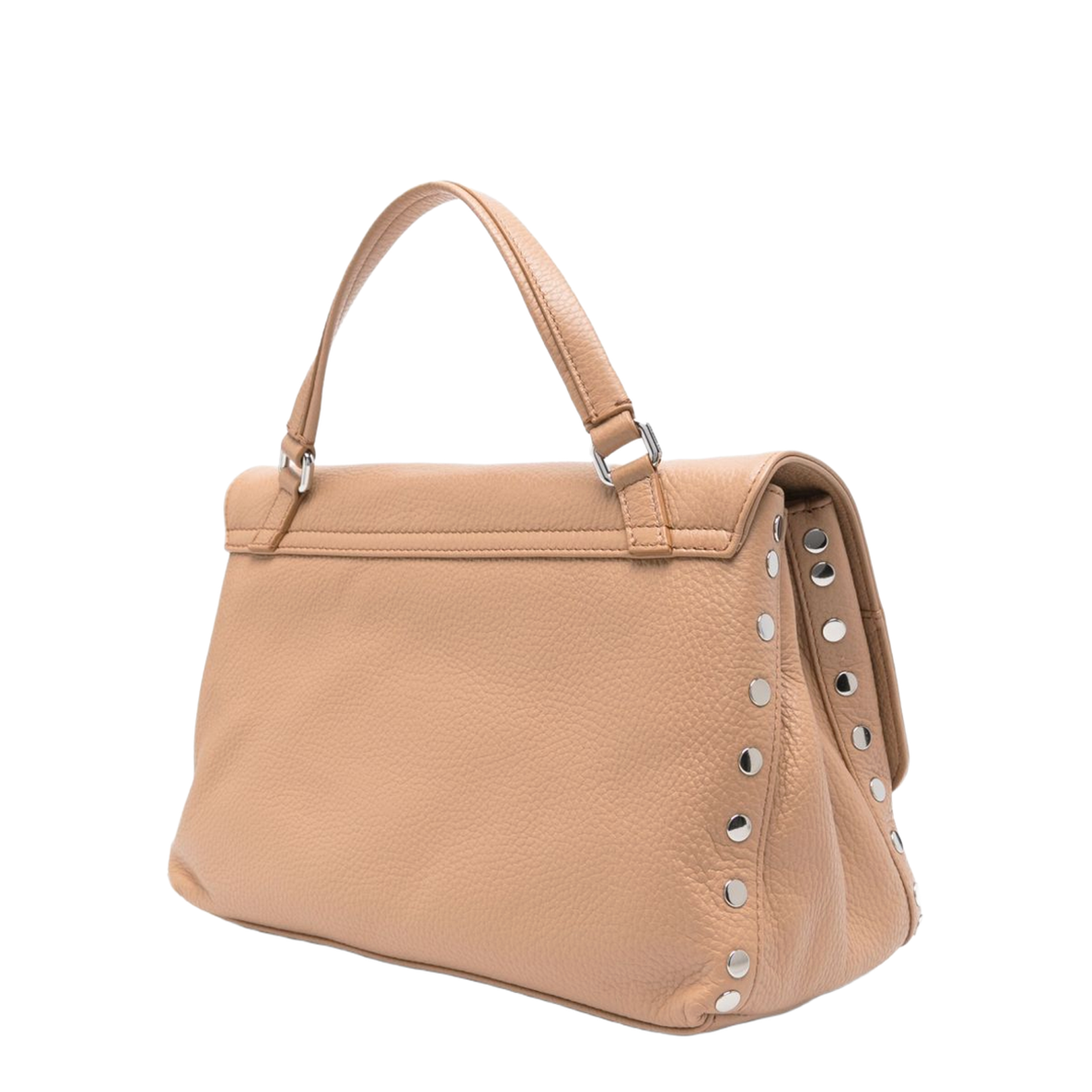 Postina Small Calfskin Handbag - Brown Cantucci - Image 3