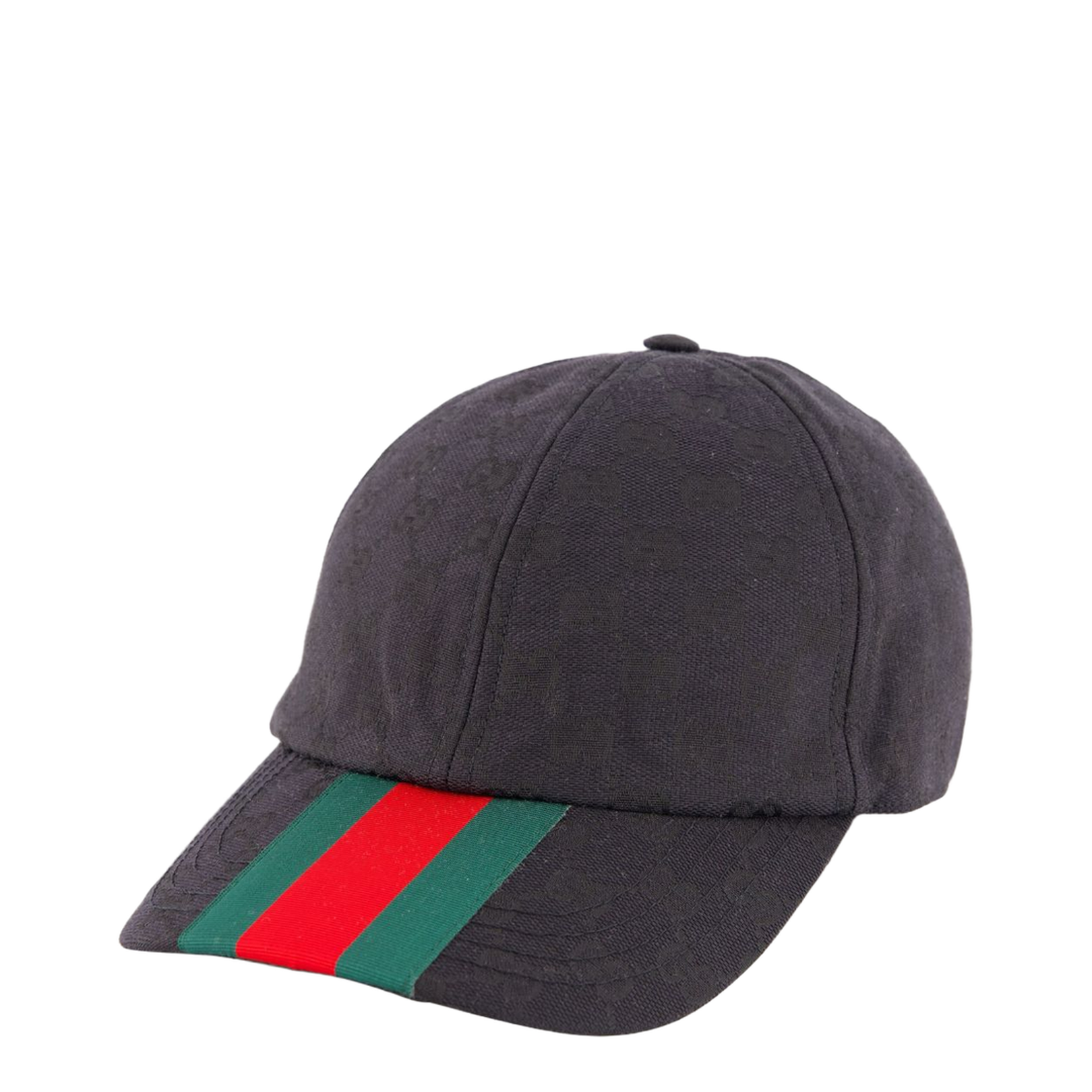 Canvas Baseball Hat in Black - Image 1
