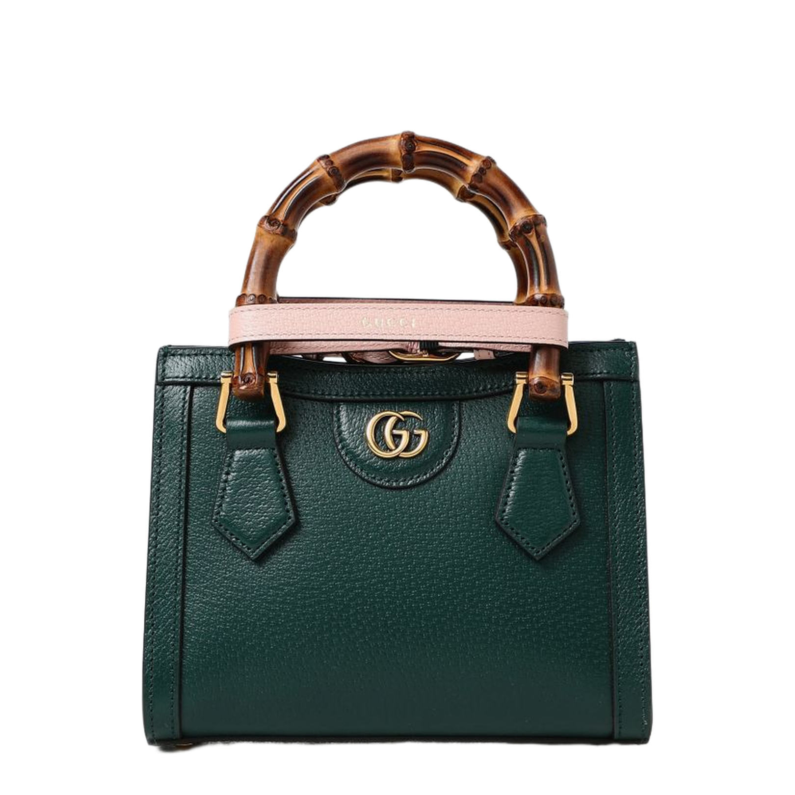 Diana Small Leather Tote Bag - Green - Image 5