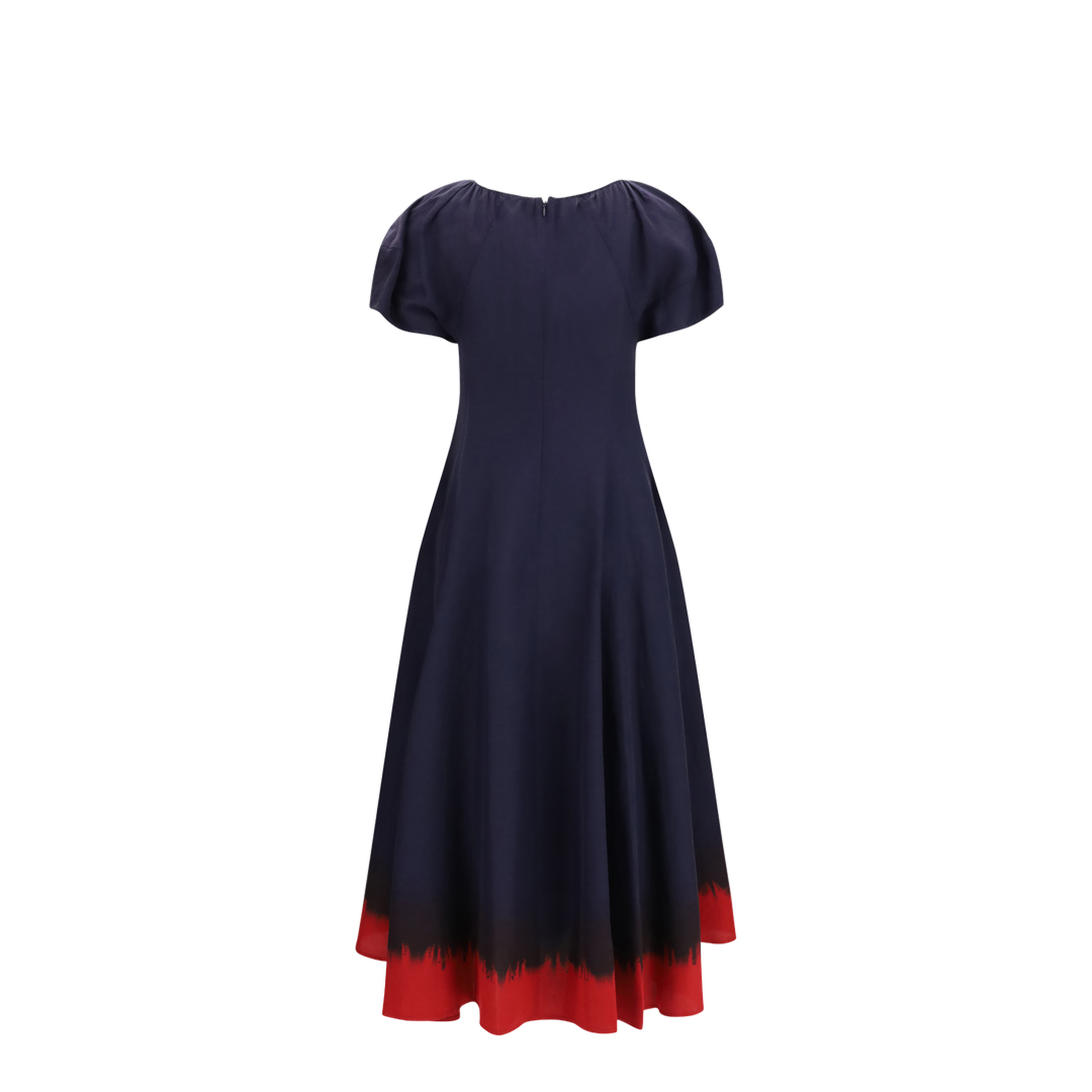 Midi Dress with Balloon Sleeves - Image 2