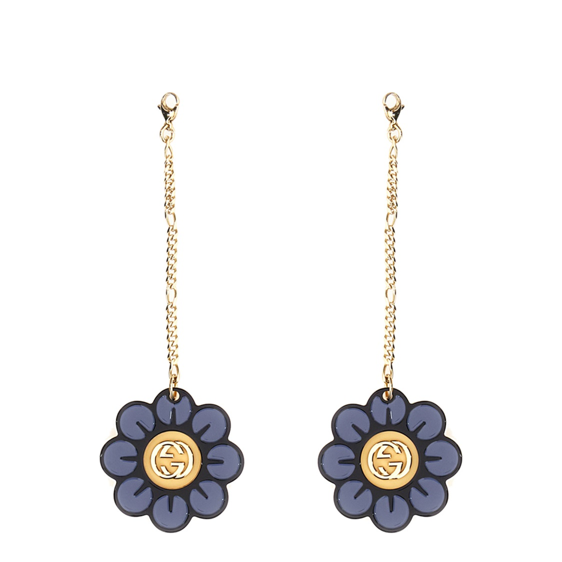 Floral-pendant round-frame sunglasses - Image 5