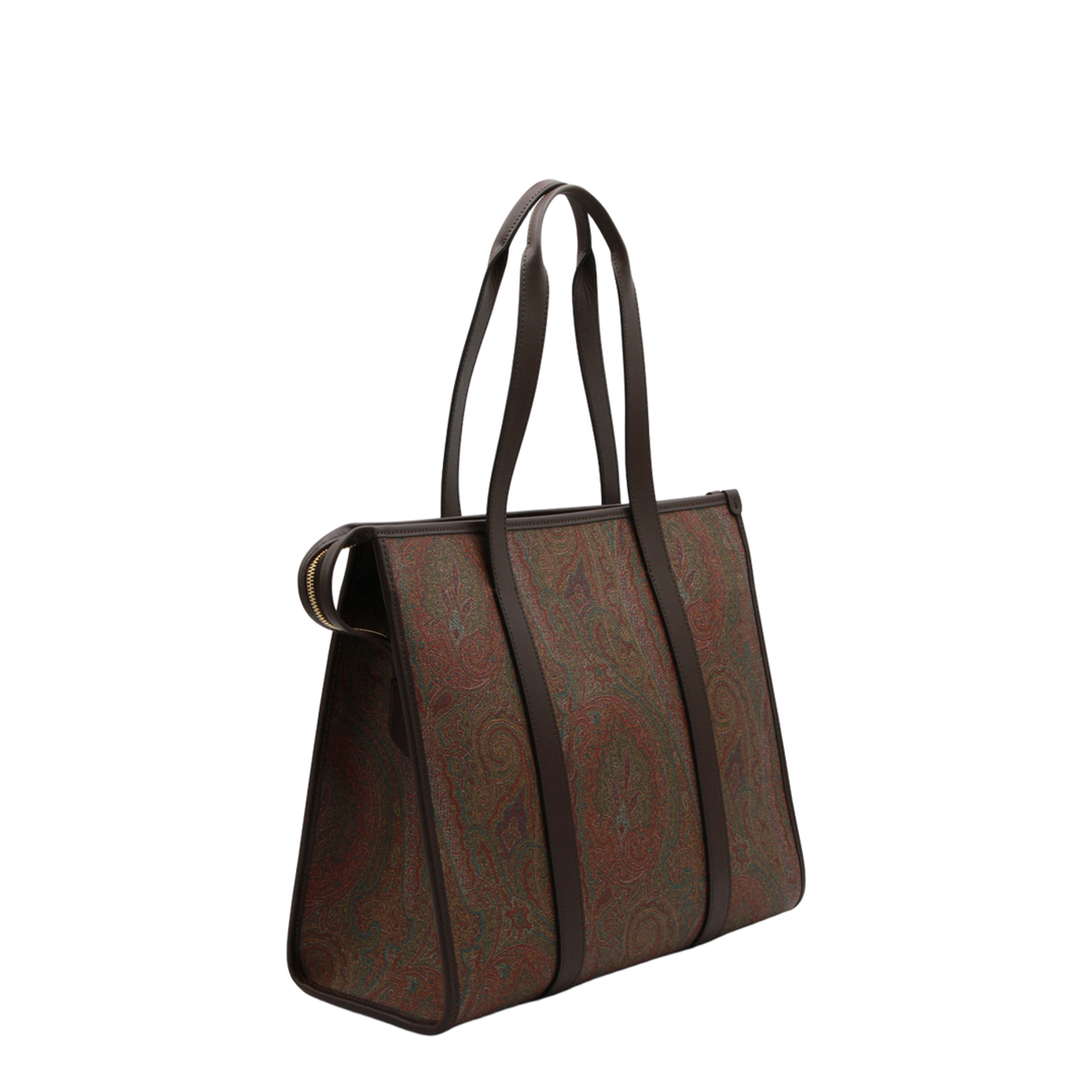 Arnica Paisley Jacquard Tote Bag - Brown - Image 4