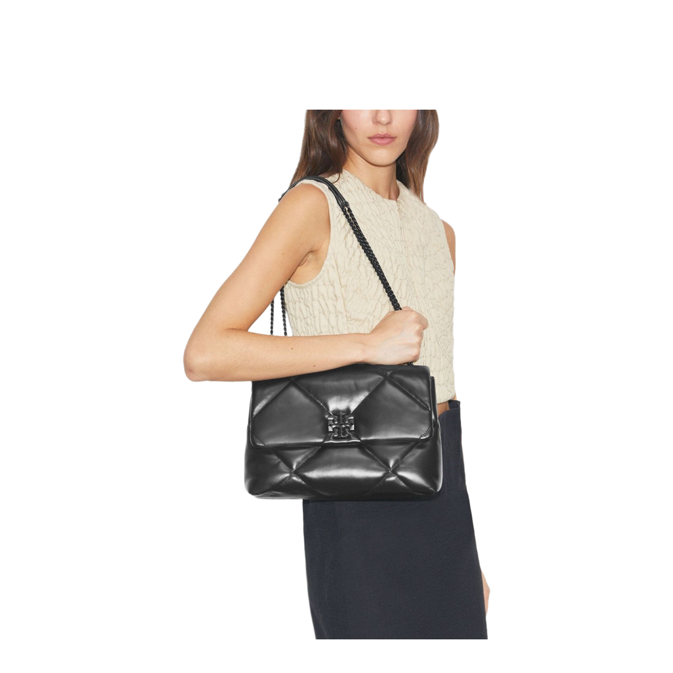 Kira Diamond Quilt Convertible Shoulder Bag - Image 5