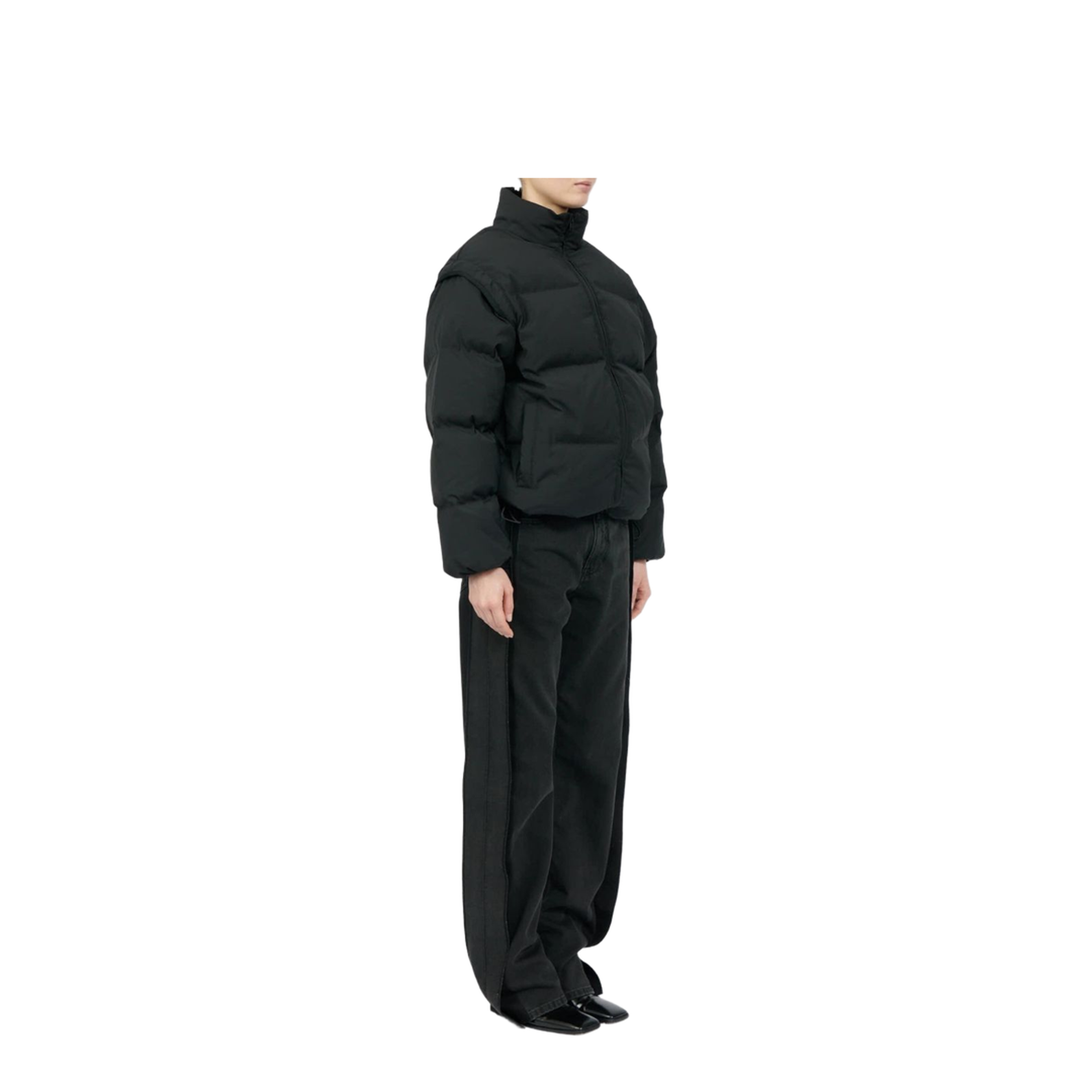 Transformable Padded Black Jacket - Image 5