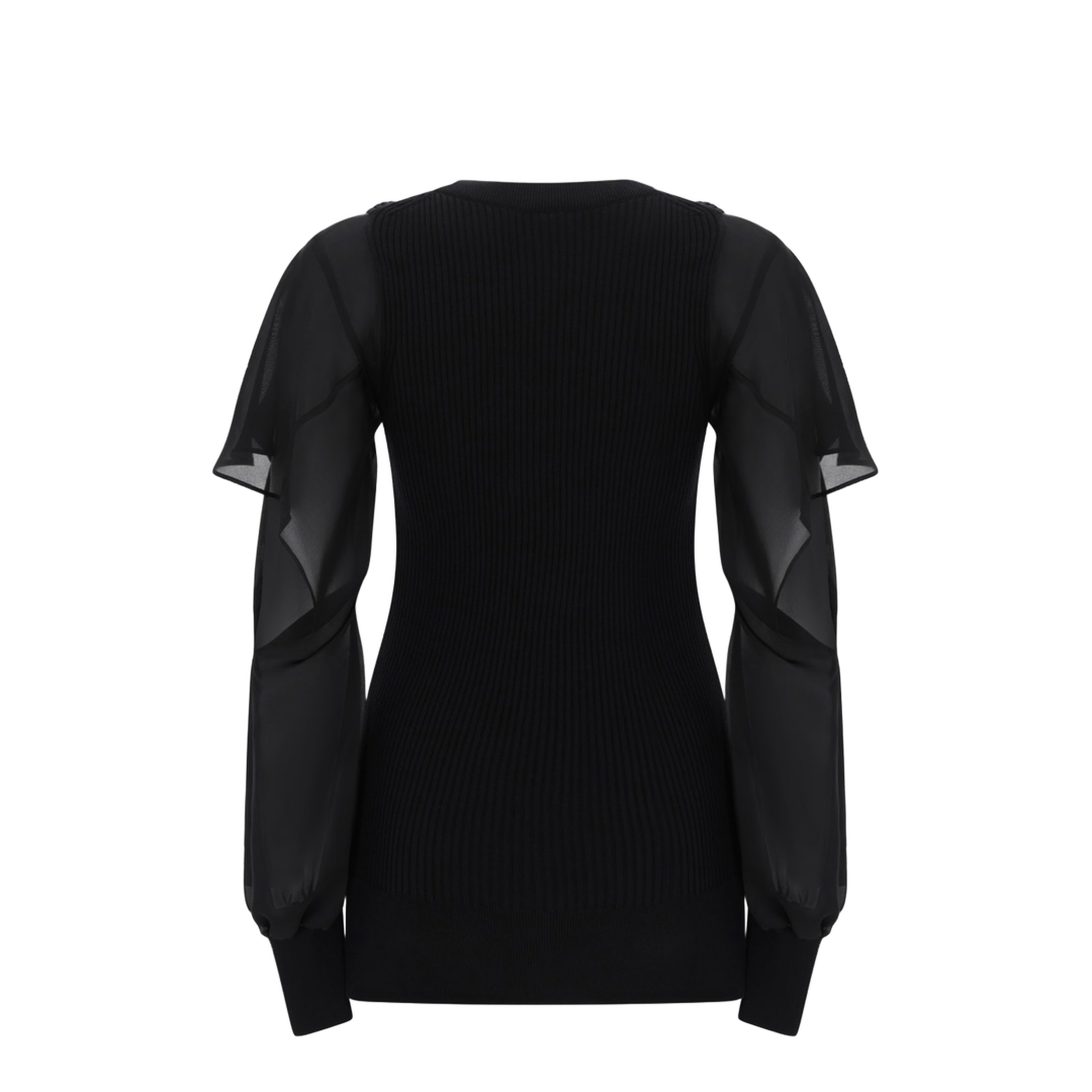 Shirt with Semi-Transparent Sleeves - Image 3