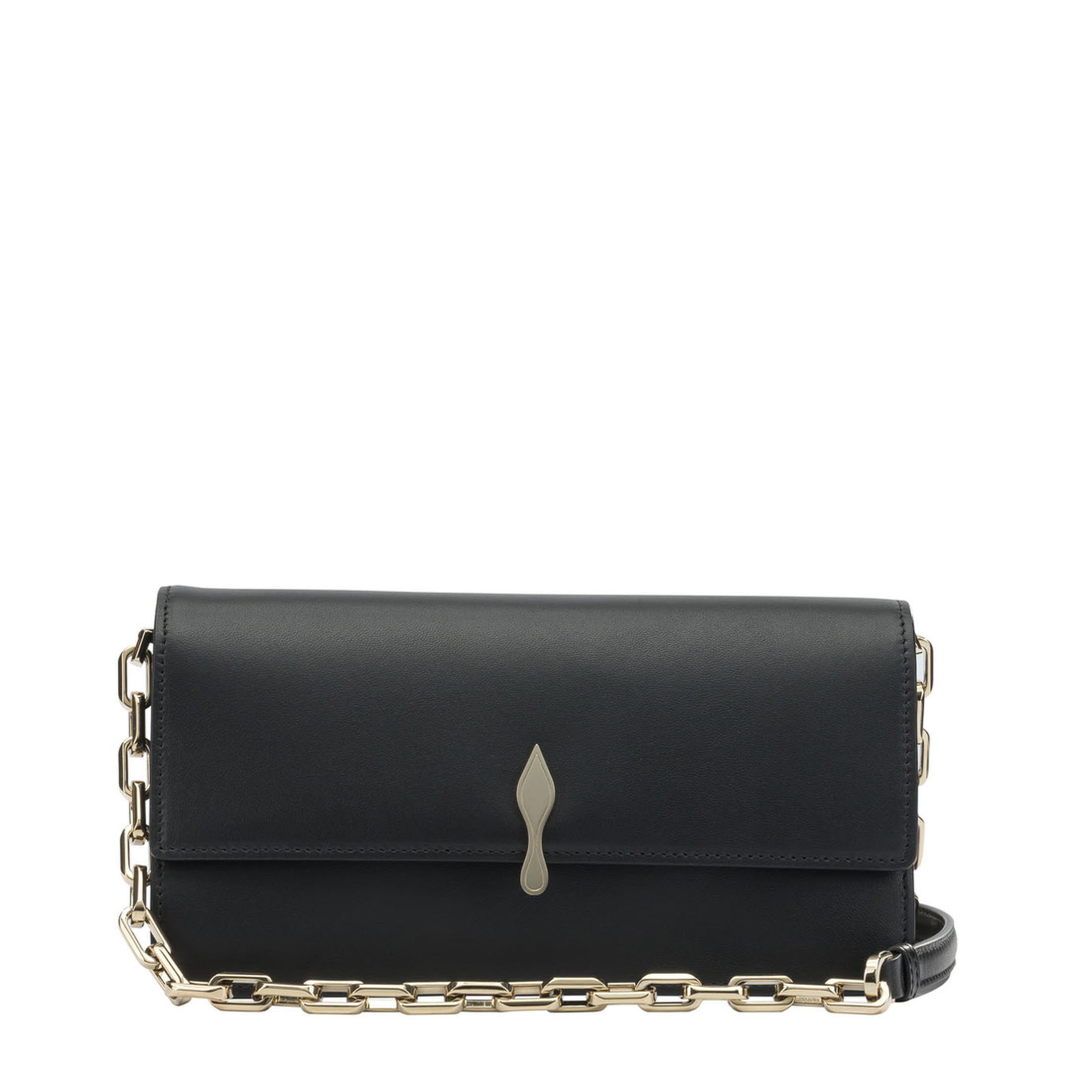 Bettina Crossbody Bag - Lamb Nappa Leather - Black - Image 1