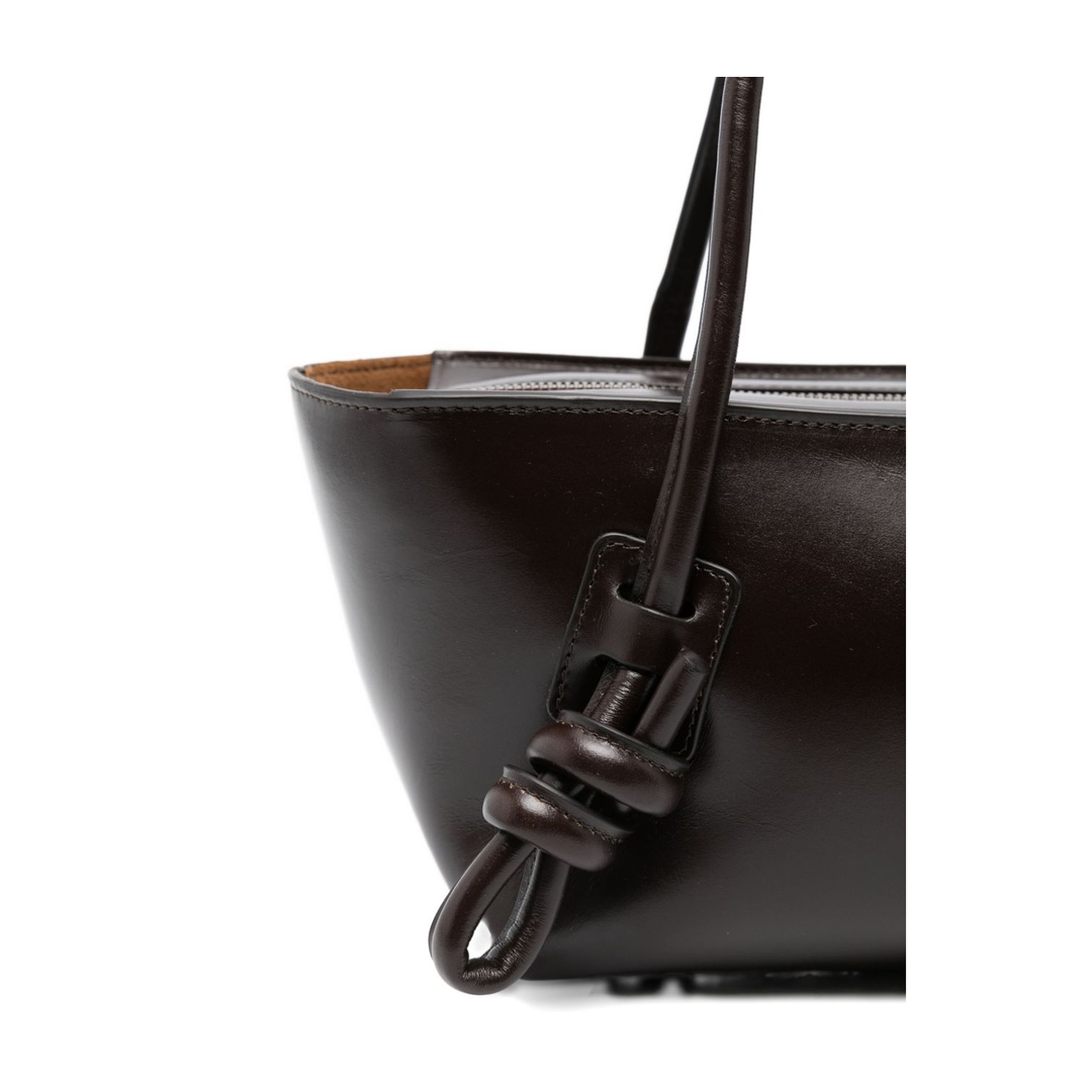 Fleca Medium Calf Leather Shoulder Bag - Brown - Image 3