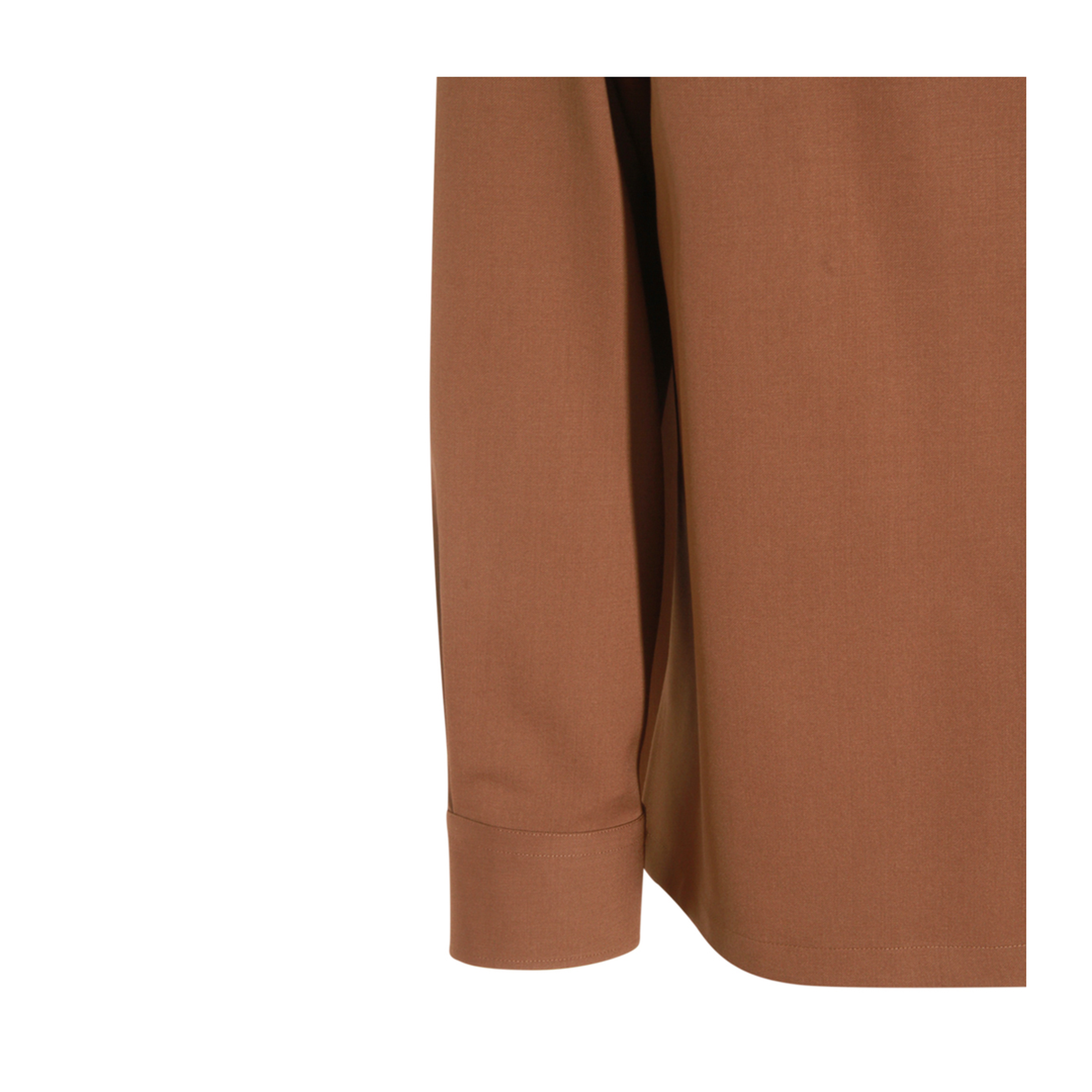 Rust-coloured Wool Shirt - Image 5