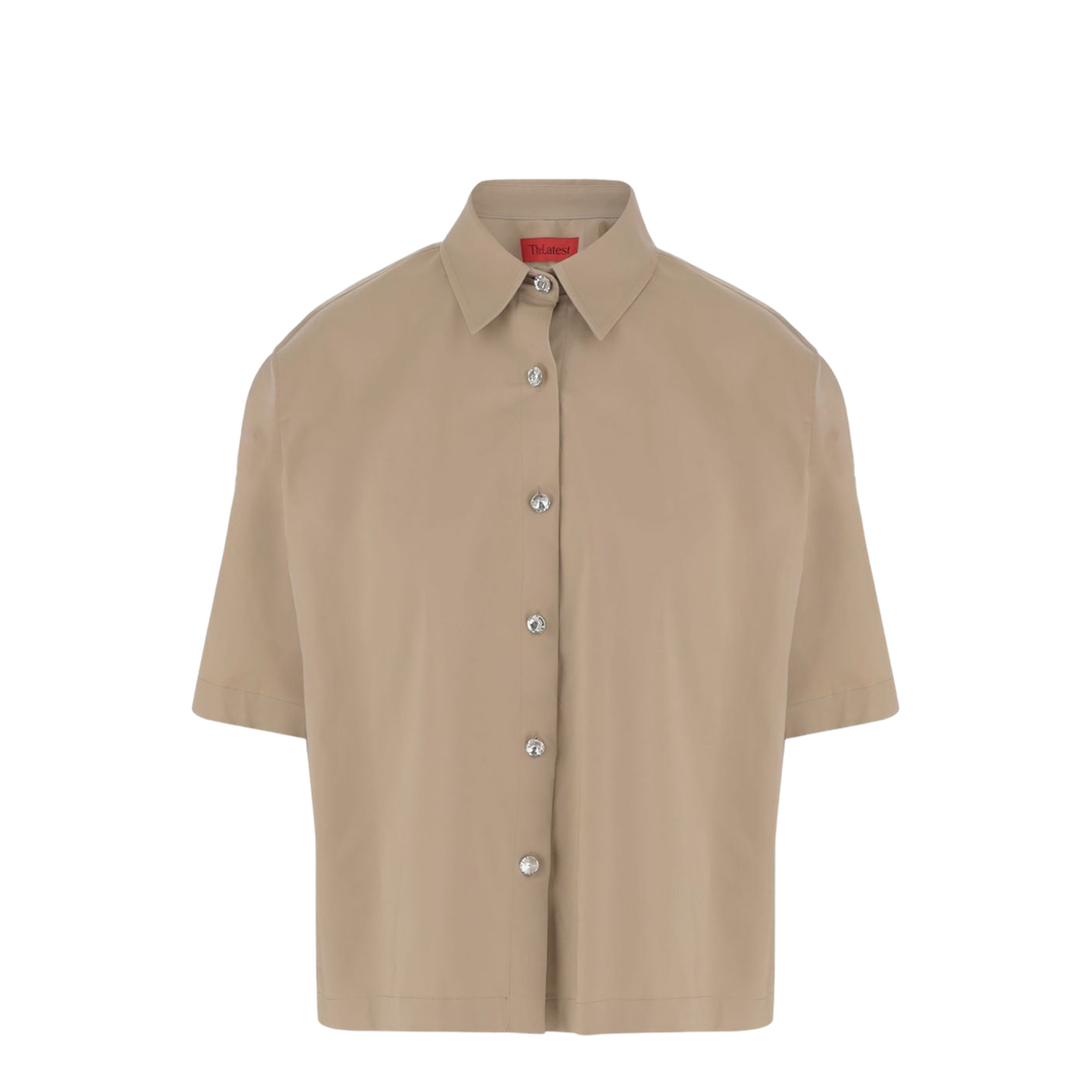 Cotton Shirt - Beige - Image 5