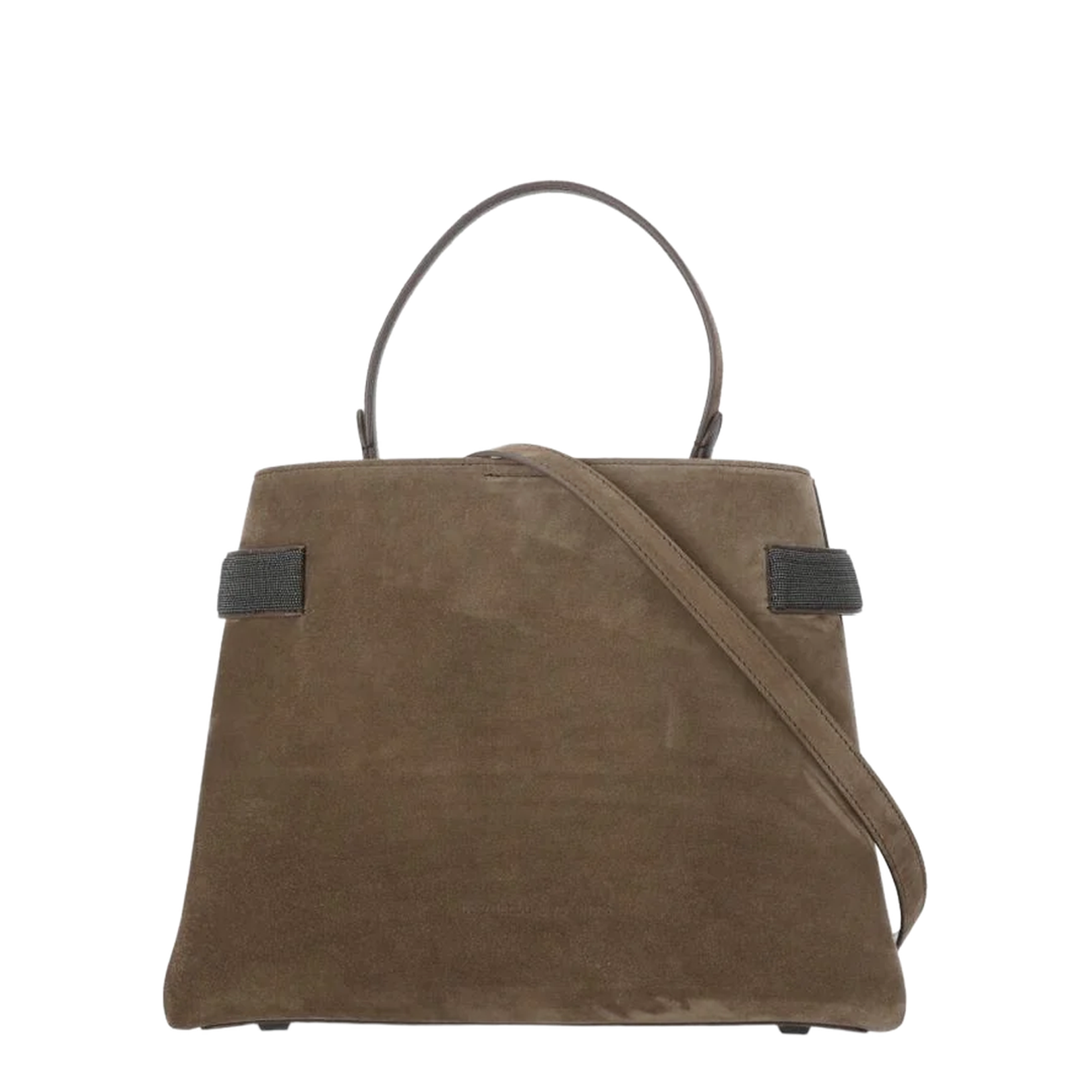 Brown Suede Leather Shoulder Bag - Image 1