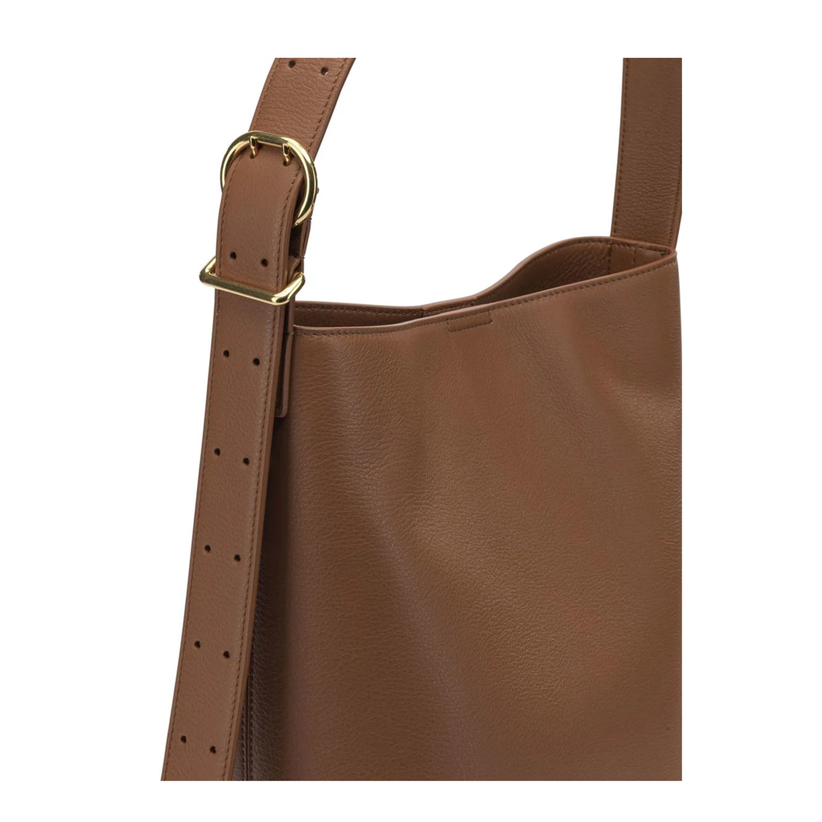 Cannolo Small Shoulder Bag Leather Brown - Image 4