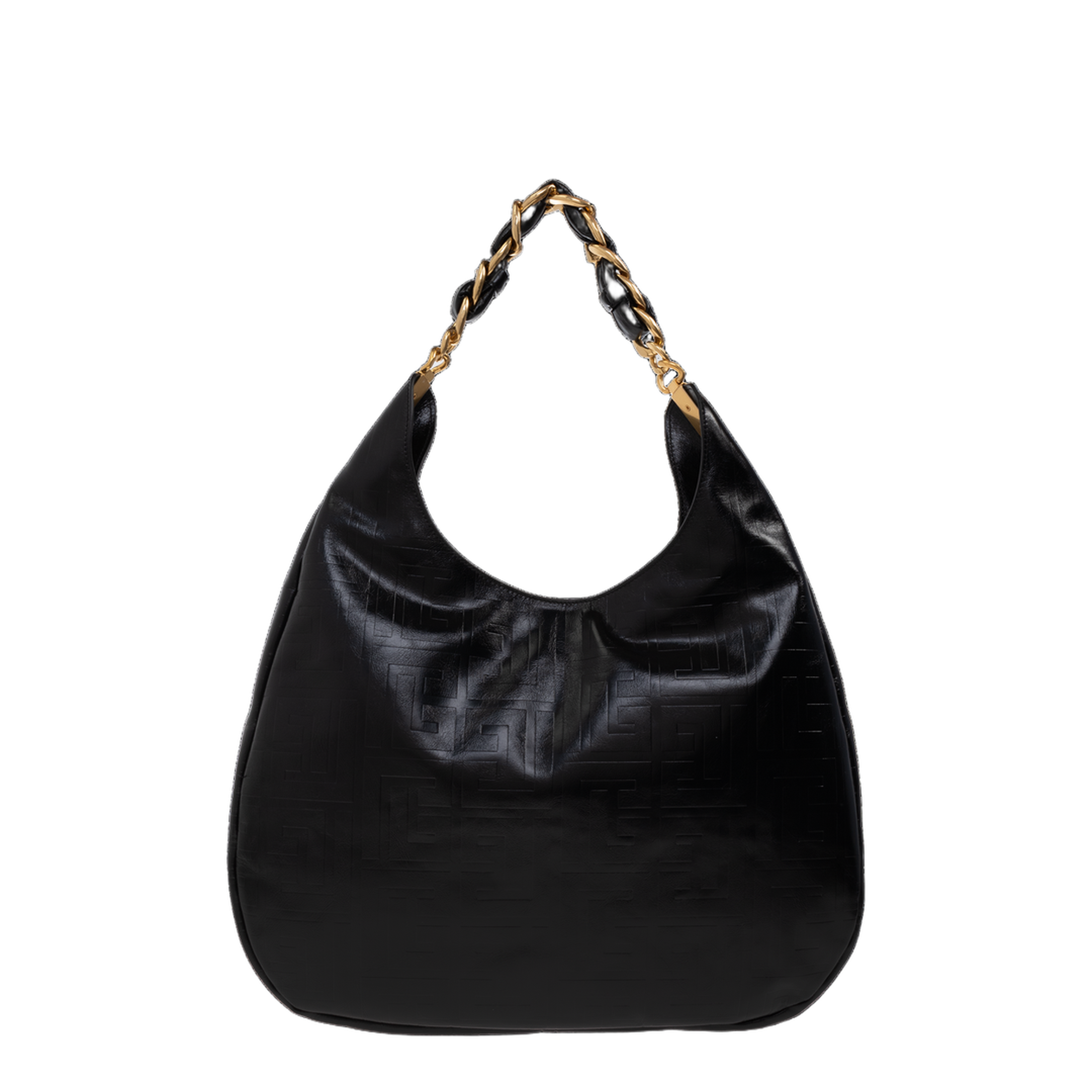 1945 Soft Hobo Crinkled Leather Tote Bag with Monogram - Image 3