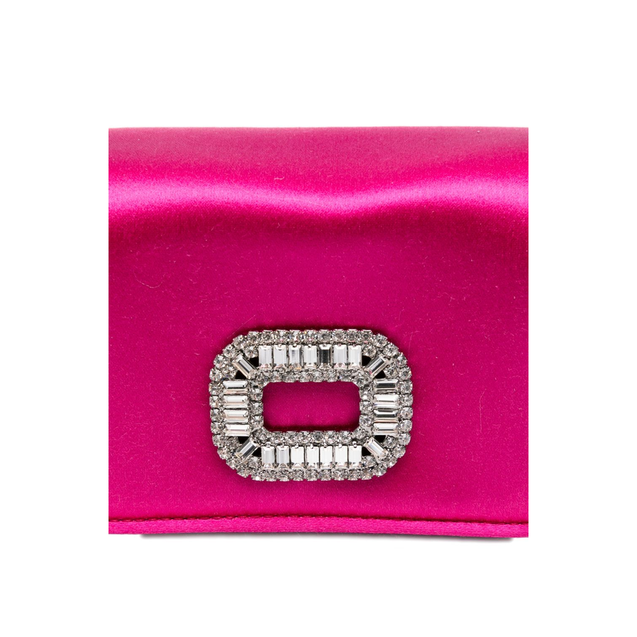 Crystal Mini Leather Shoulder Bag - Pink - Image 4