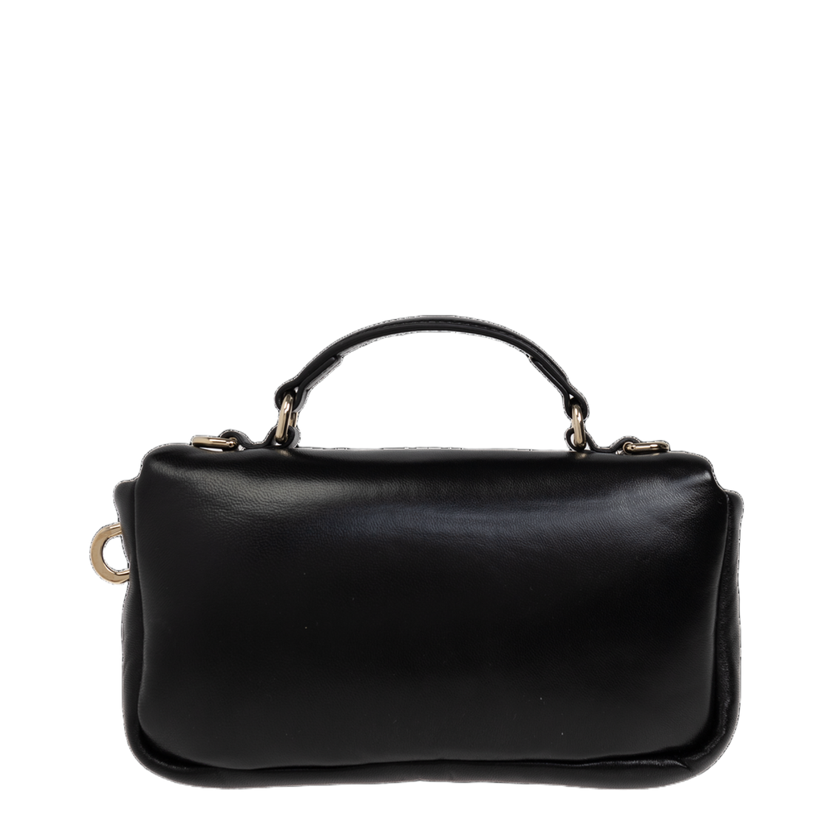GG Milano Small GG Embossed Puffy Leather Top Handle Bag - Black - Image 3