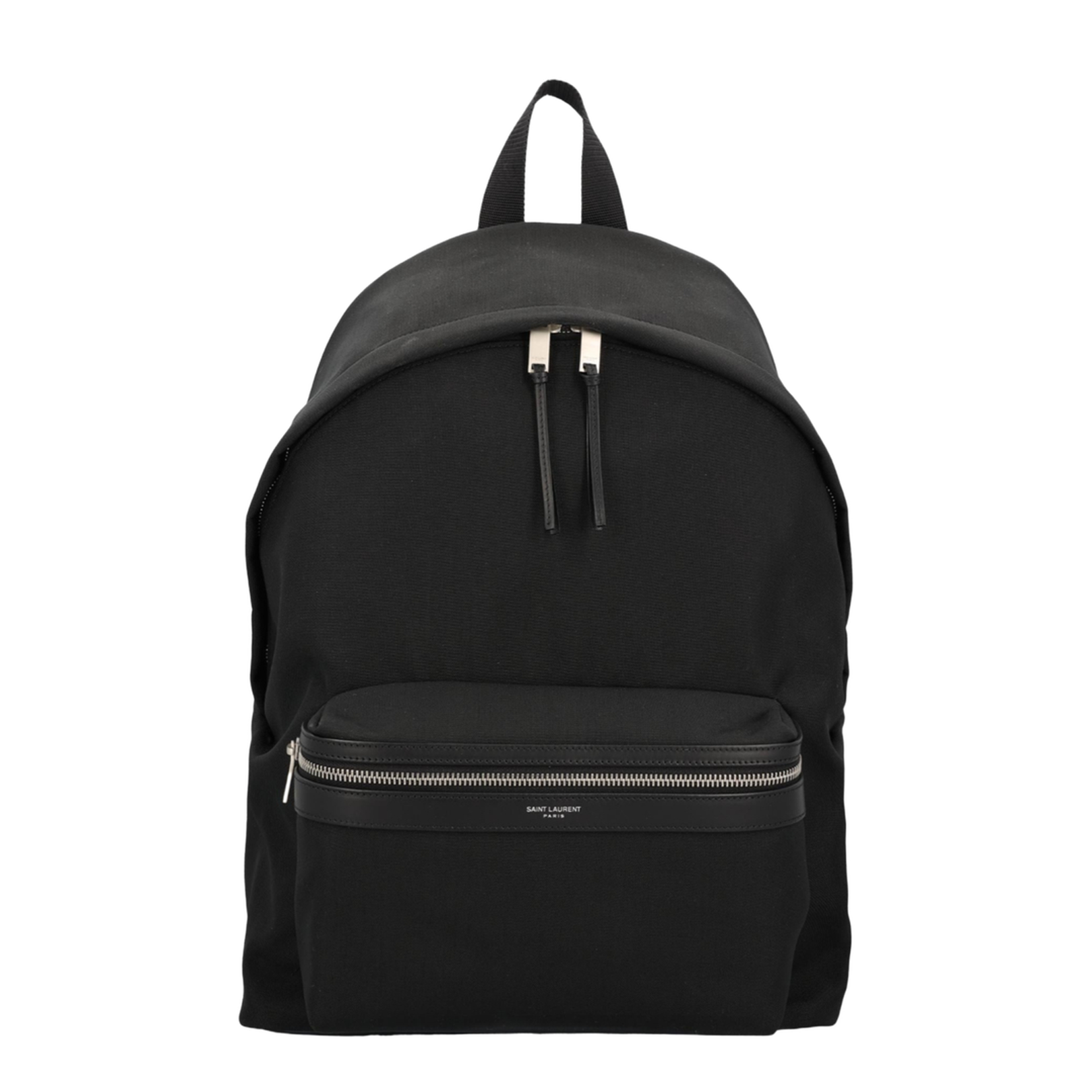City Men's Backpack Canvas Black - Image 1