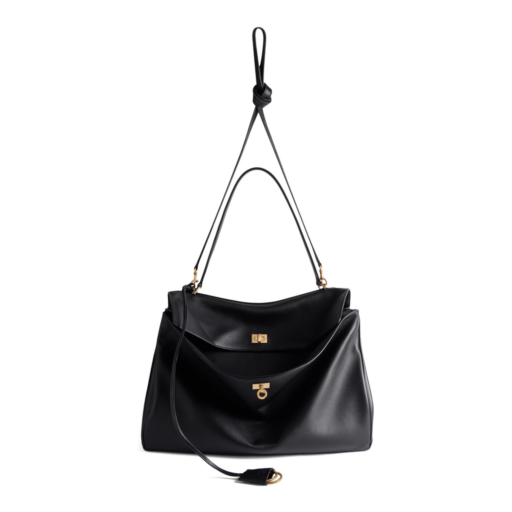 Rodeo Large Calfskin Handbag - Black - Image 2