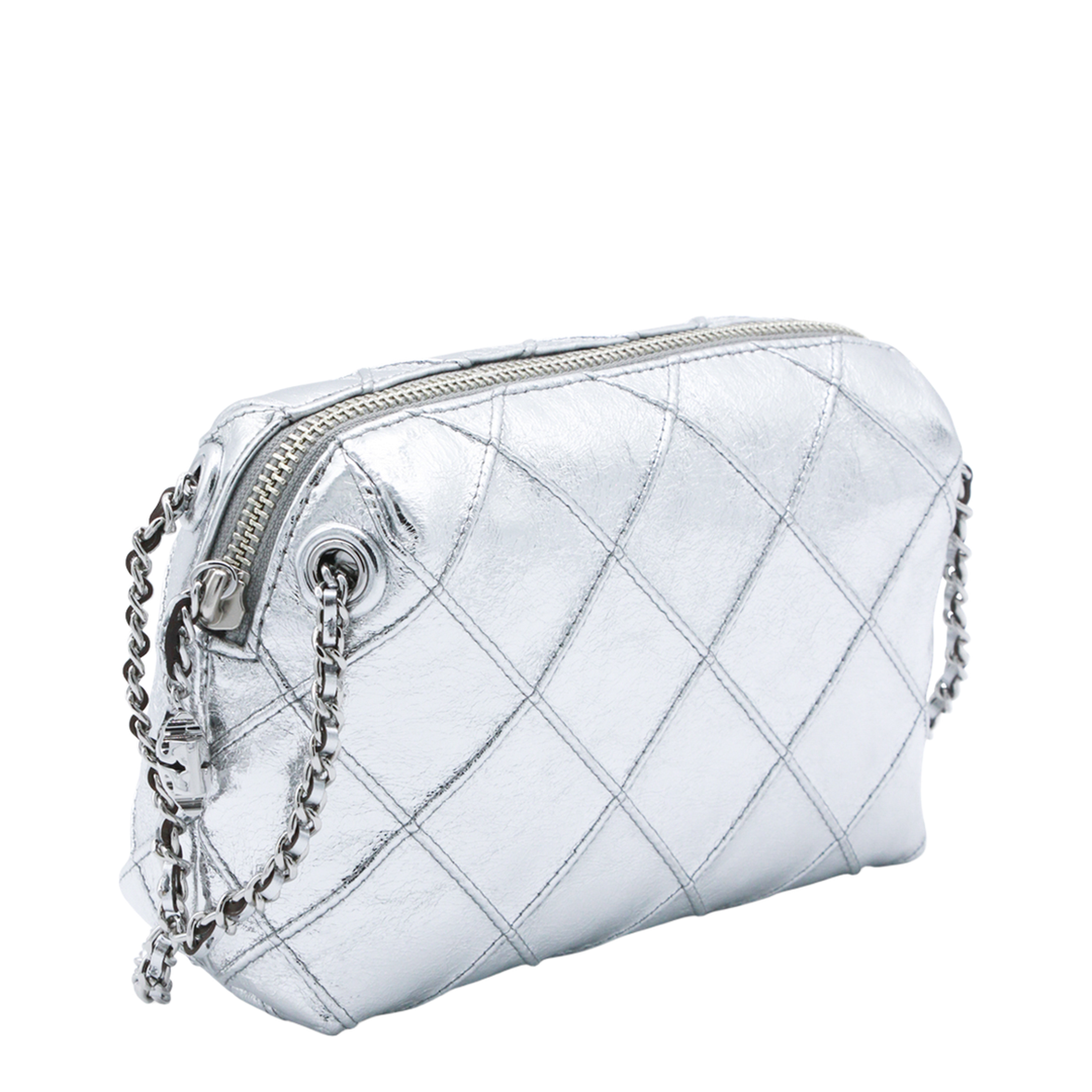 Fleming Metallic Leather Crossbody - Metallic Gold - Image 3