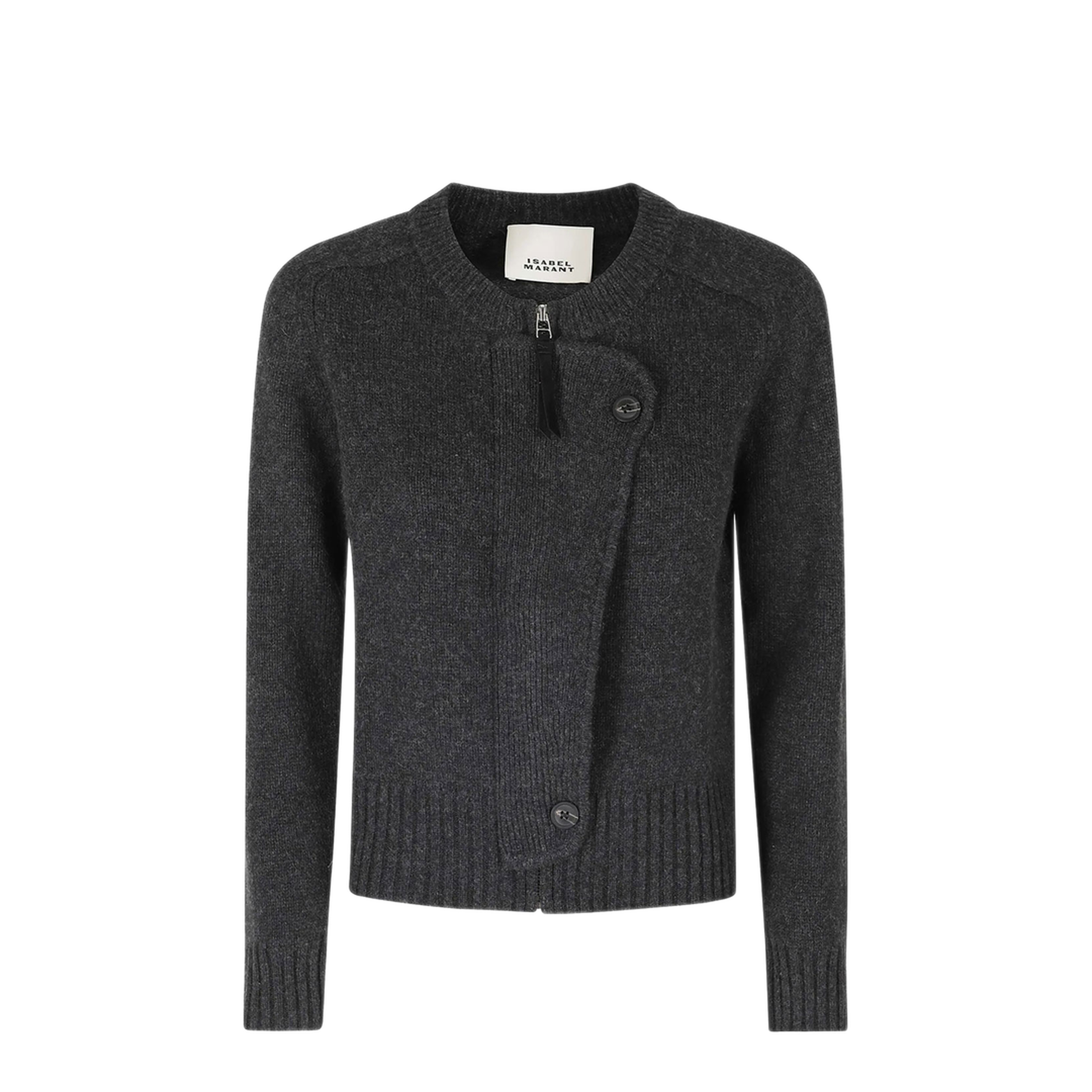 Murielle Wool and Cashmere Zip Cardigan - Image 1