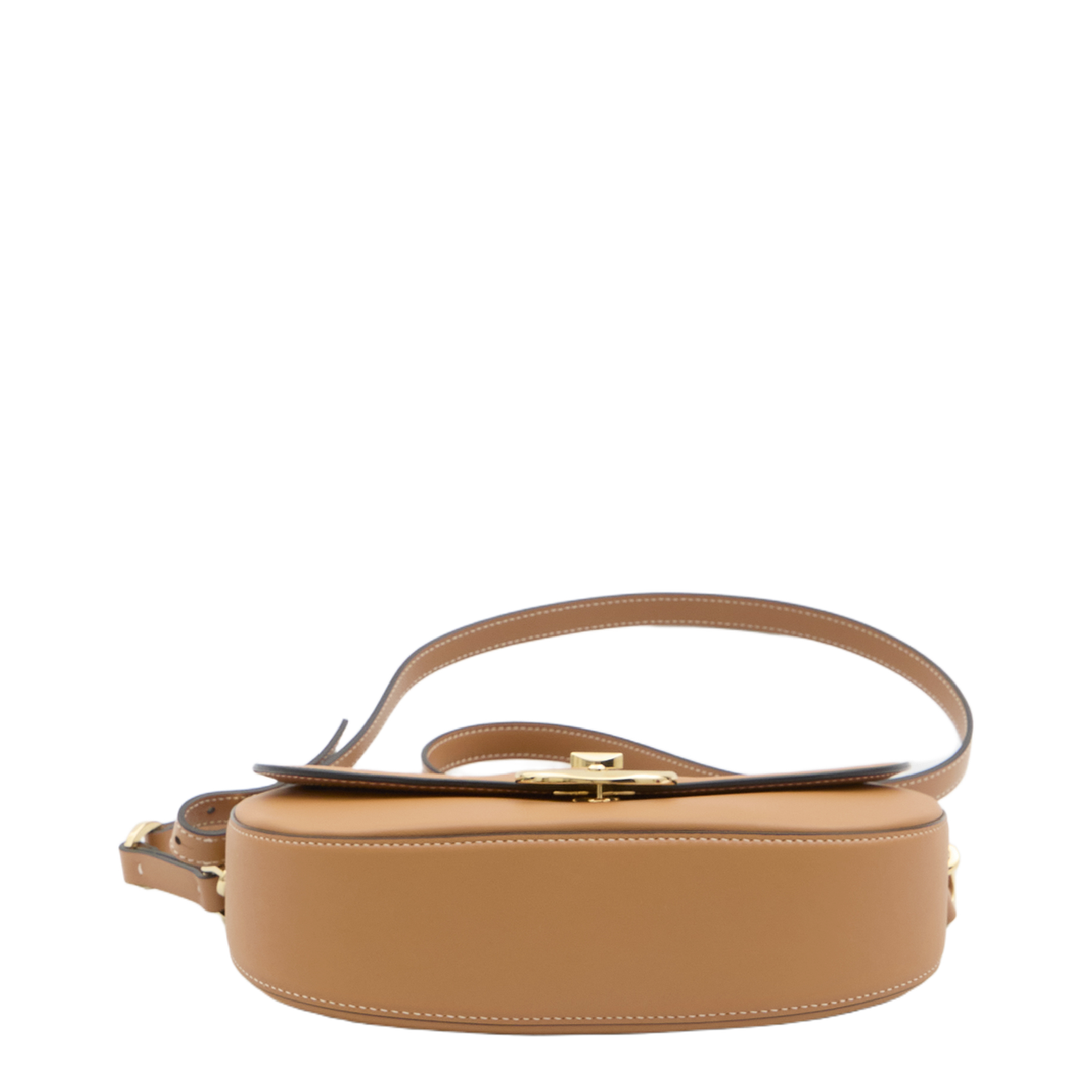 Ohval Small Calfskin Shoulder Bag - Almond - Image 3