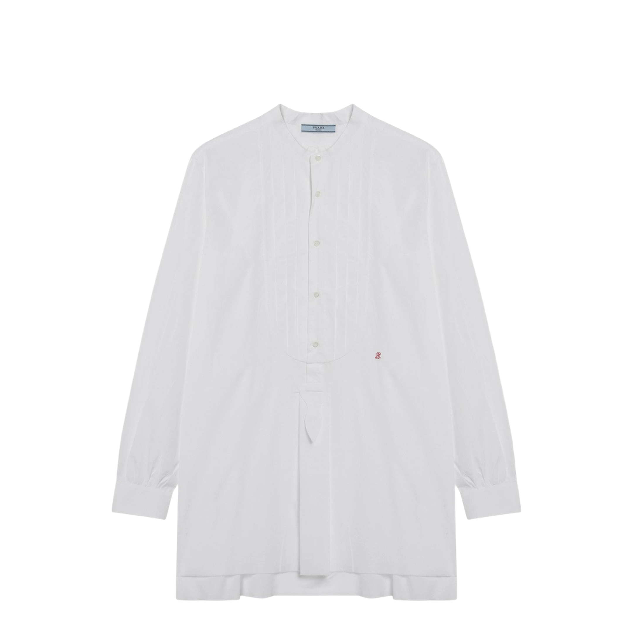 White Cotton Canvas Shirt - Image 1