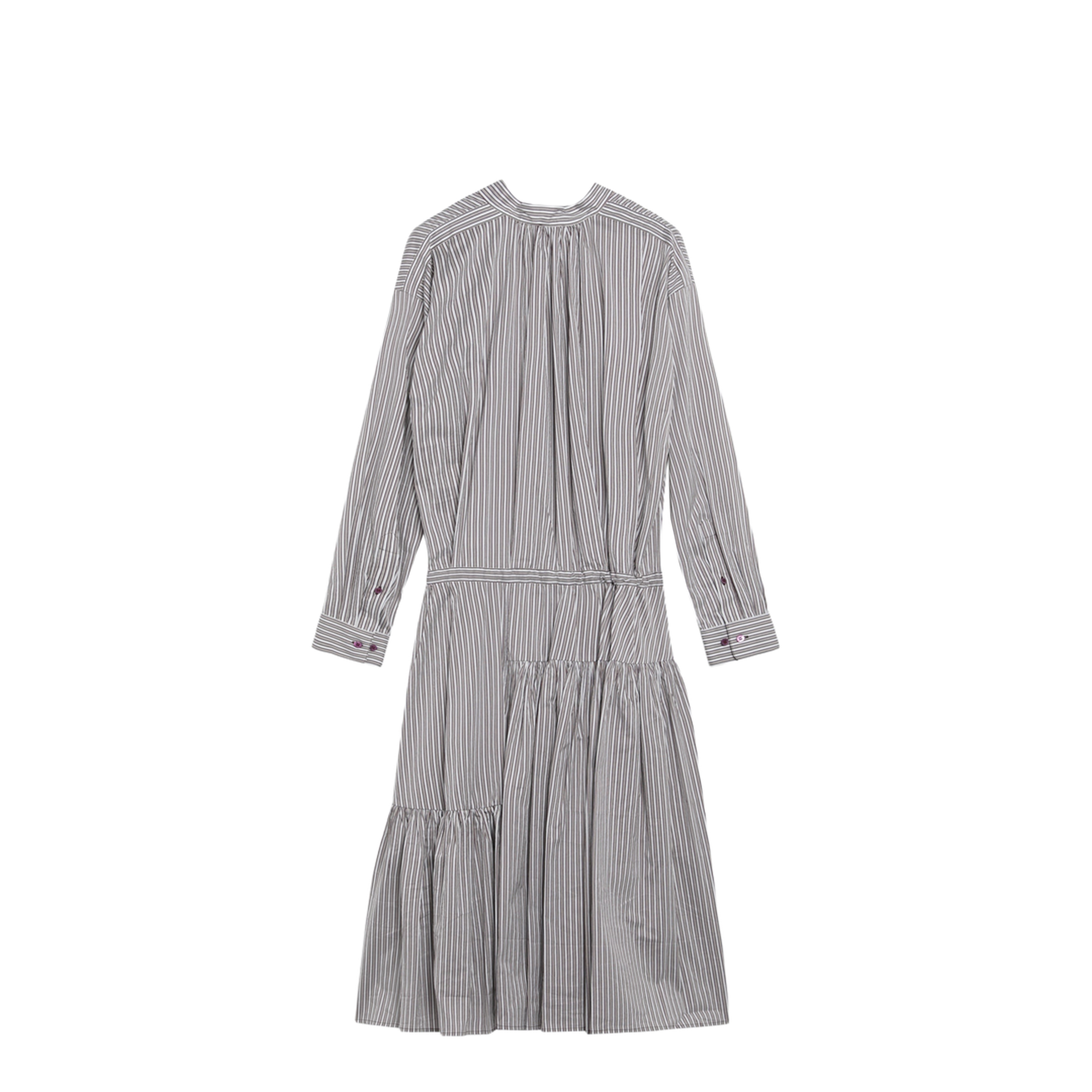 Striped Shirt Dress In Cotton And Silk - Image 2