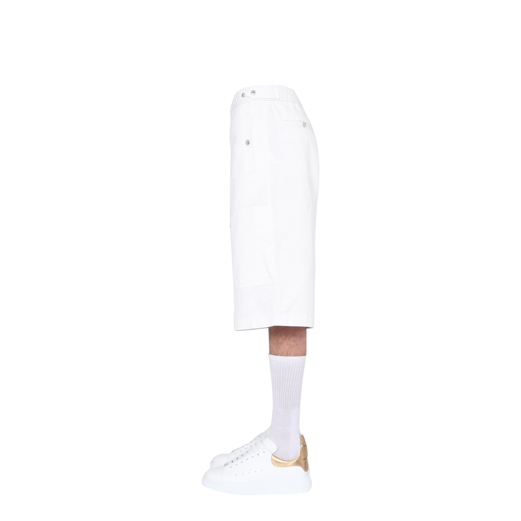 White Other Materials Pants - Image 3