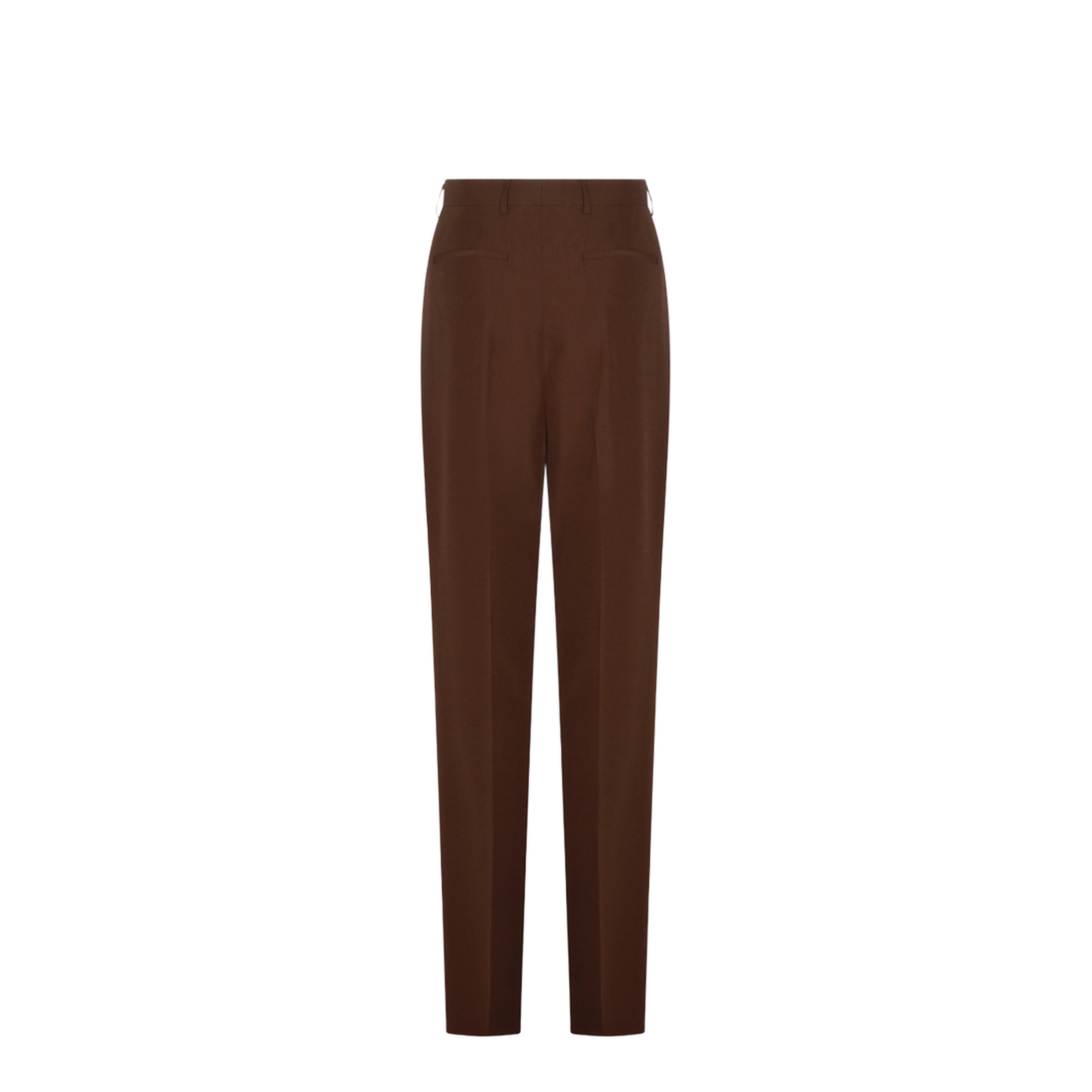 Wide Fit Trousers In Brown - Image 4