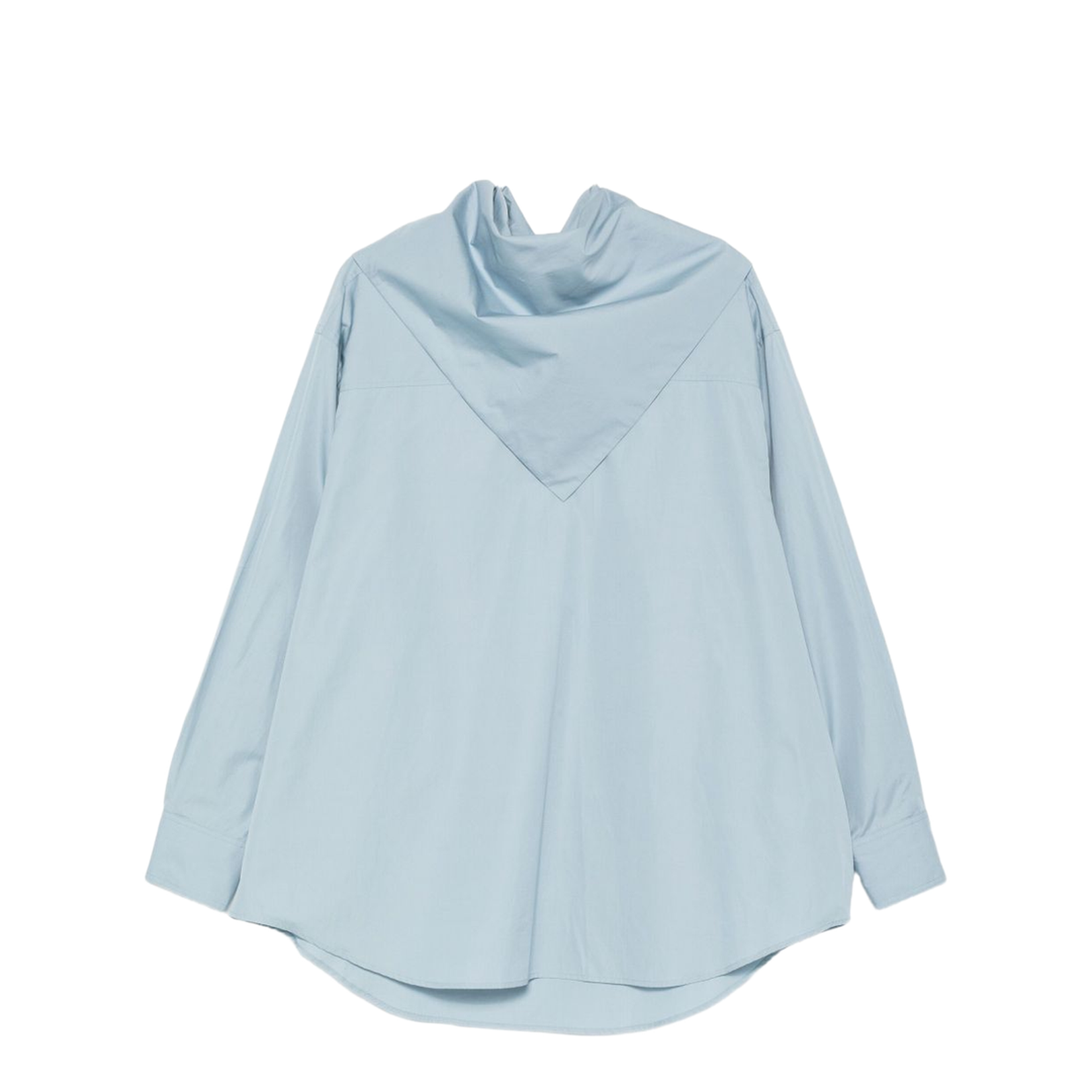 Sky Blue Cotton Oversized Shirt - Image 1