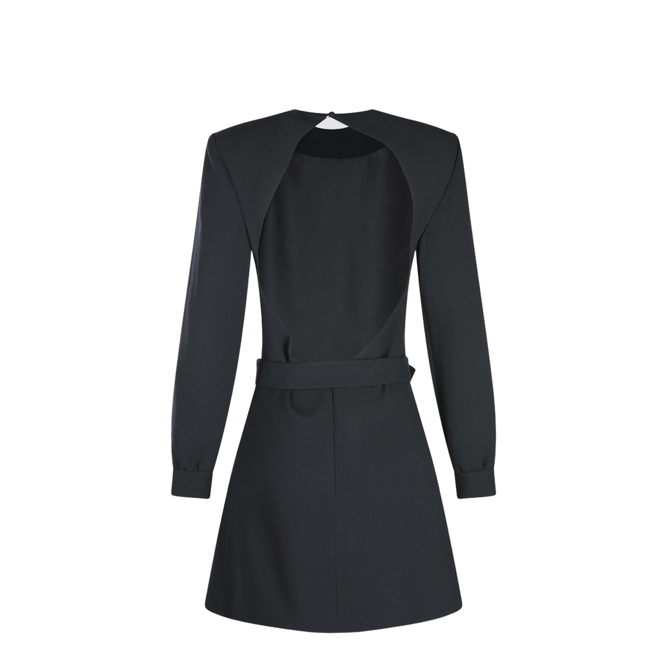 Backless Mini Dress Black - Image 4