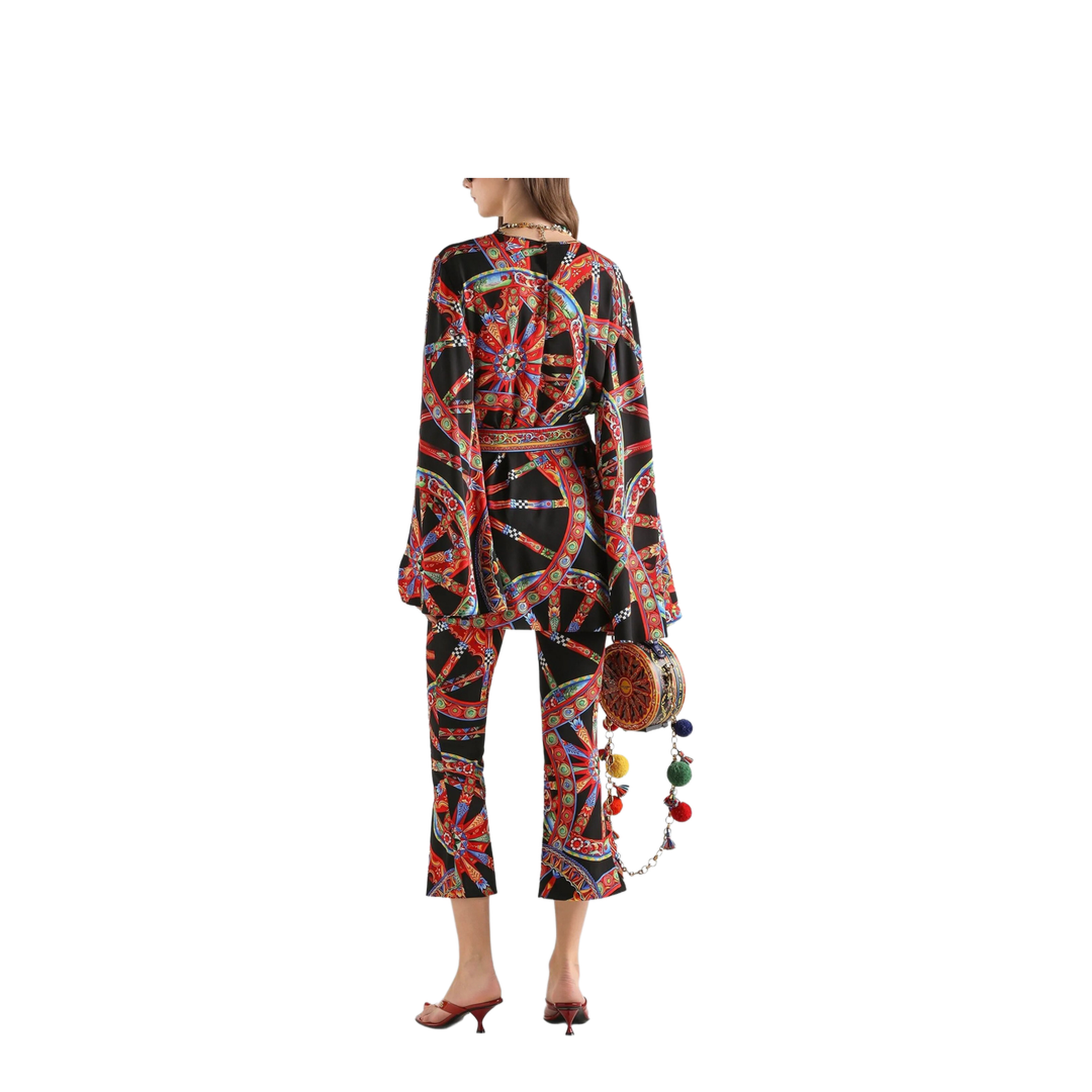 Silk Pants Carretto Print - Image 3