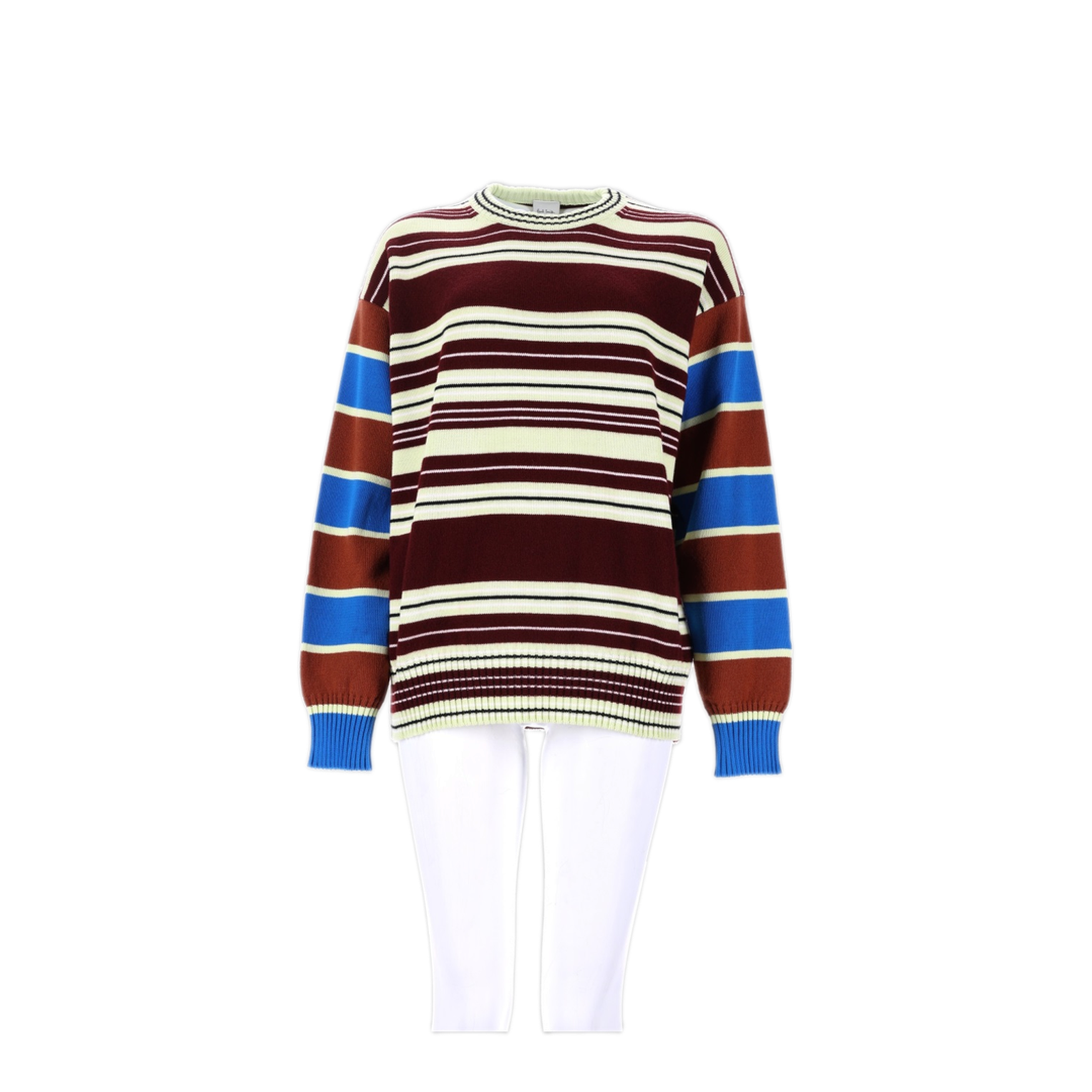 Wool and Cotton Striped Sweater - Image 1