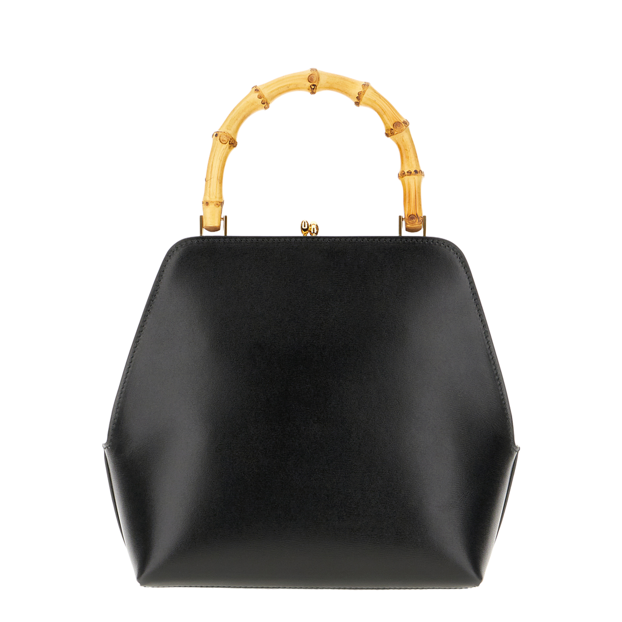 Black Leather Goji Handbag - Image 3